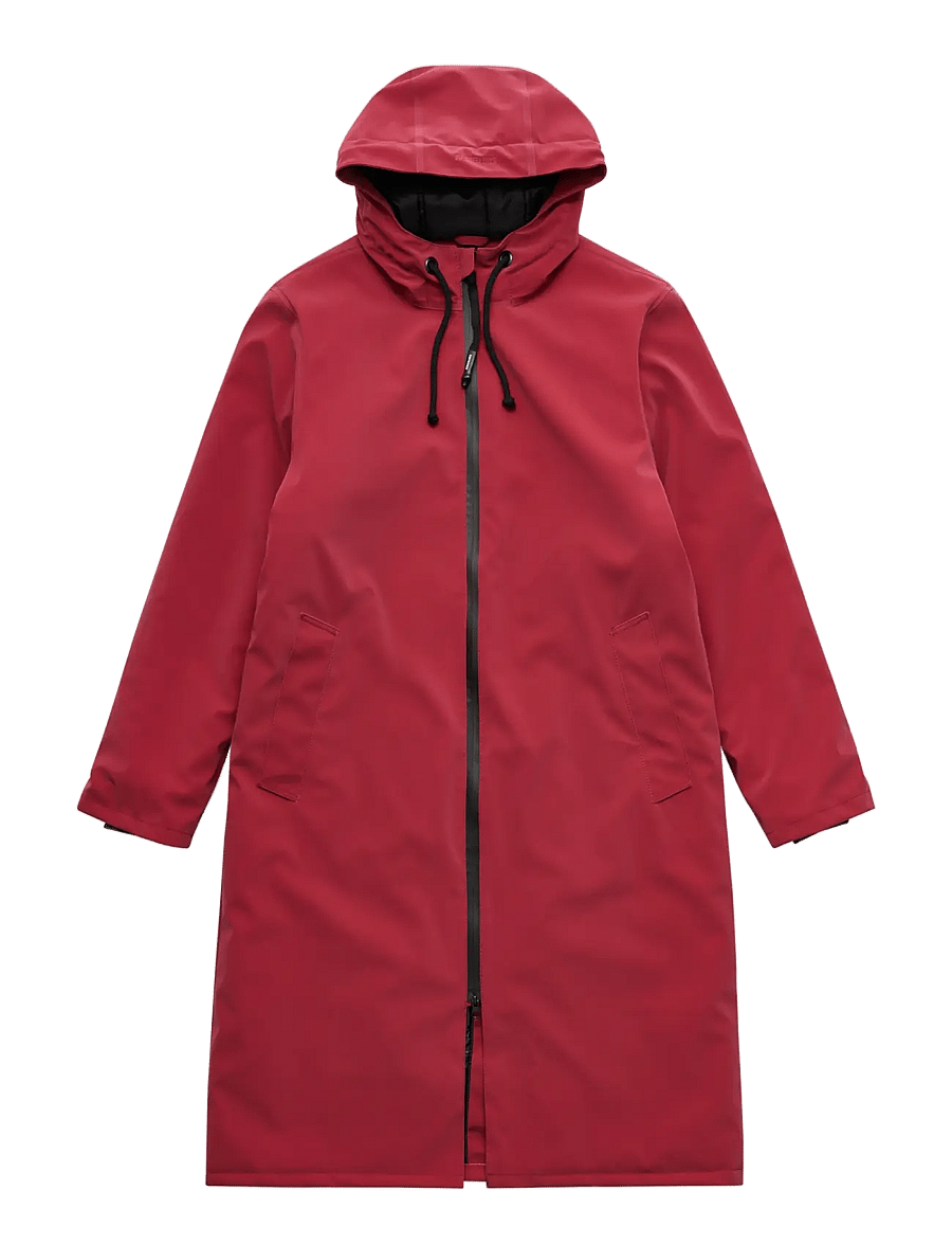 Stutterheim - Stockholm Long Winter Matte Burgundy - vinterjakker - burgundy - 1
