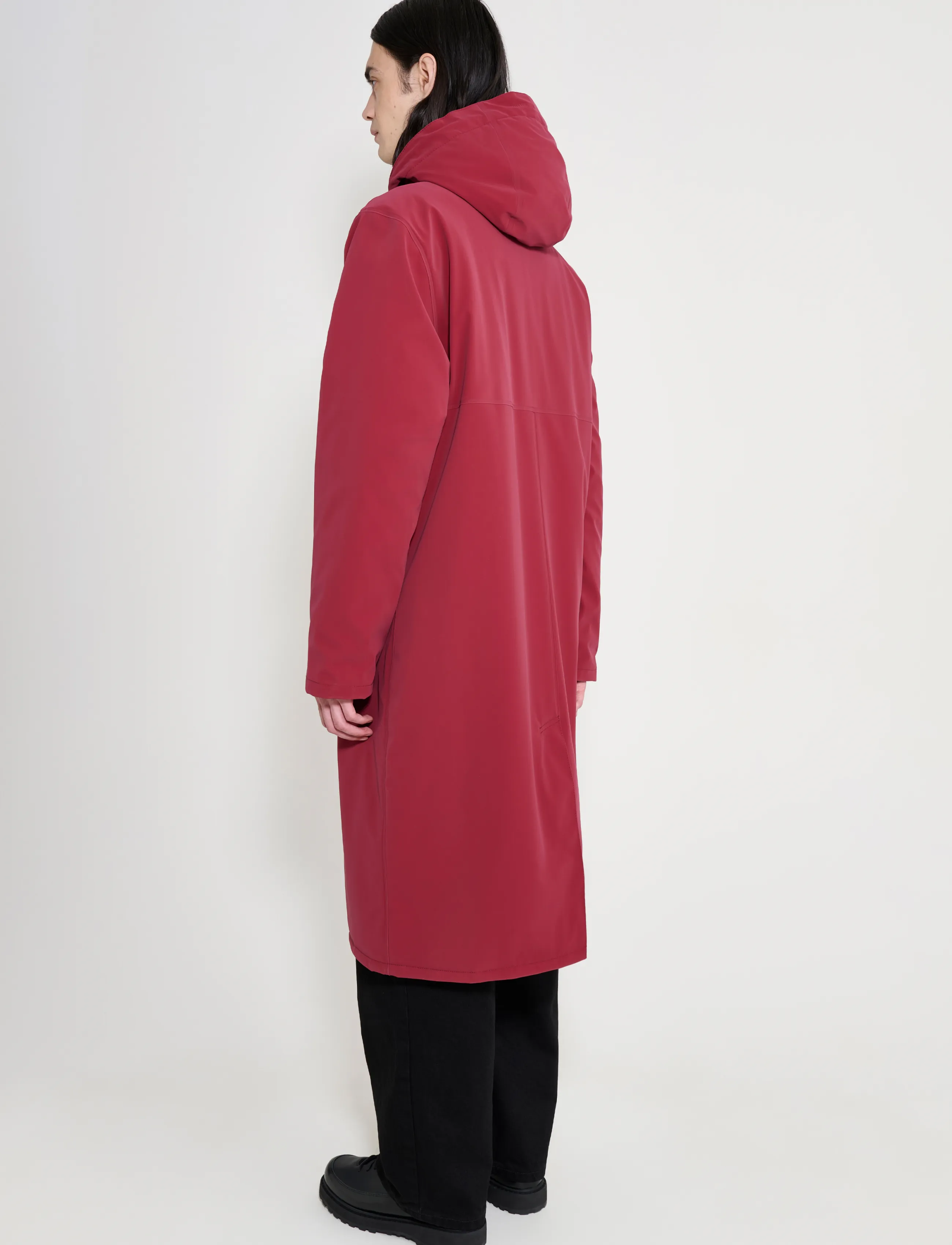 Stutterheim - Stockholm Long Winter Matte Burgundy - vinterjakker - burgundy - 5