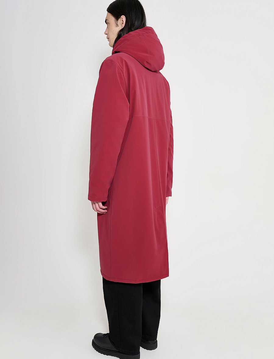 Stutterheim - Stockholm Long Winter Matte Burgundy - vinterjakker - burgundy - 5