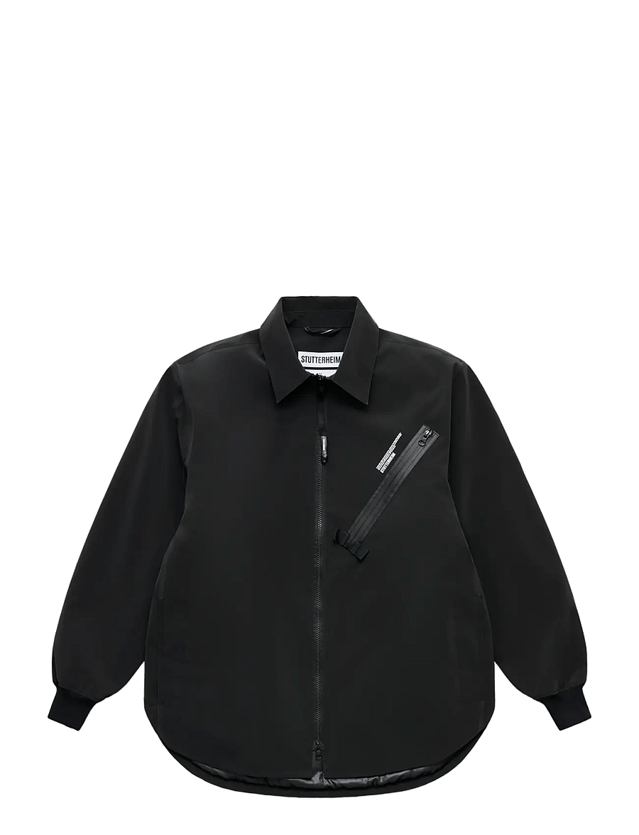 Stutterheim - Hummlan Winter Matte Black - dunjackor - black - 0