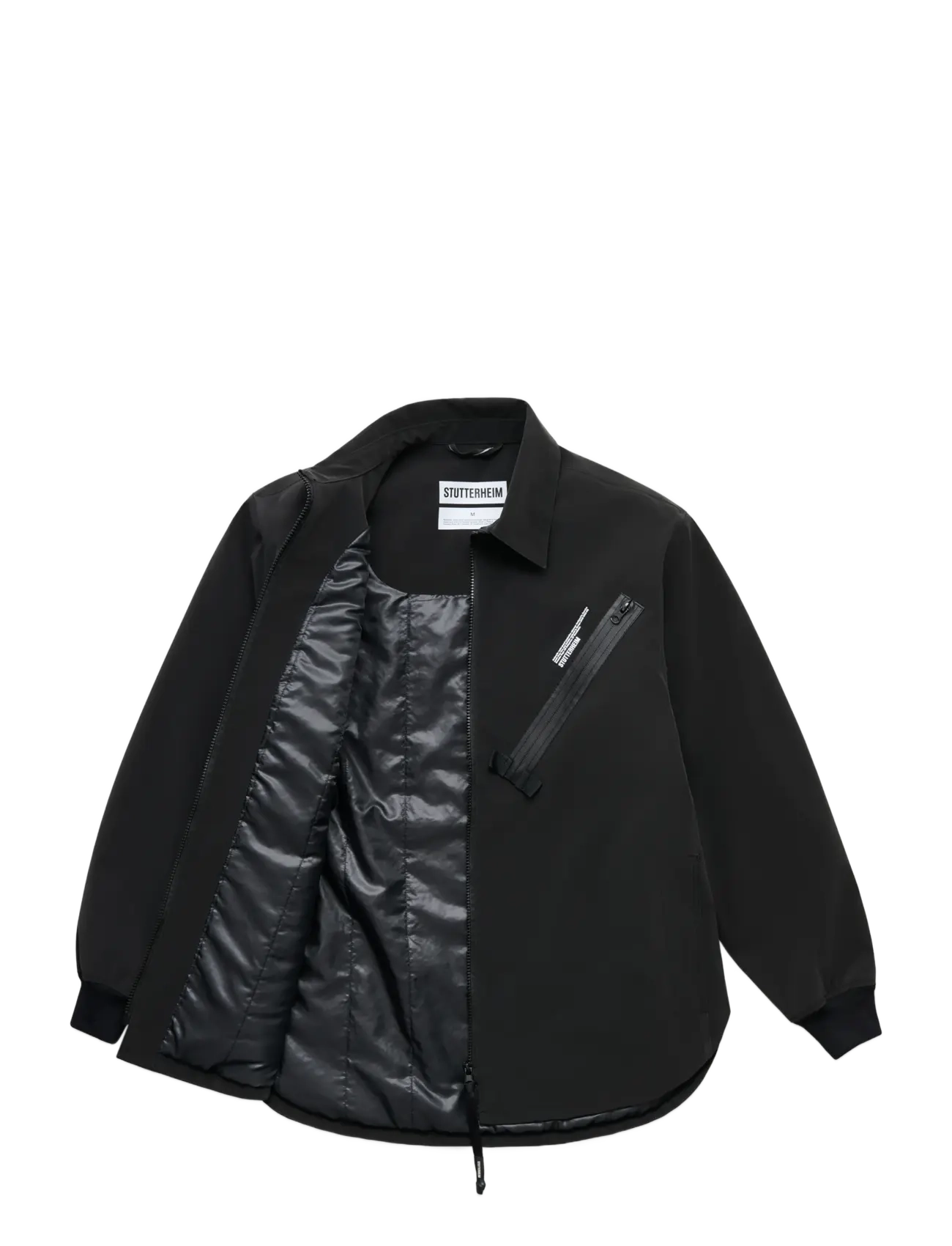 Stutterheim - Hummlan Winter Matte Black - dunjackor - black - 1