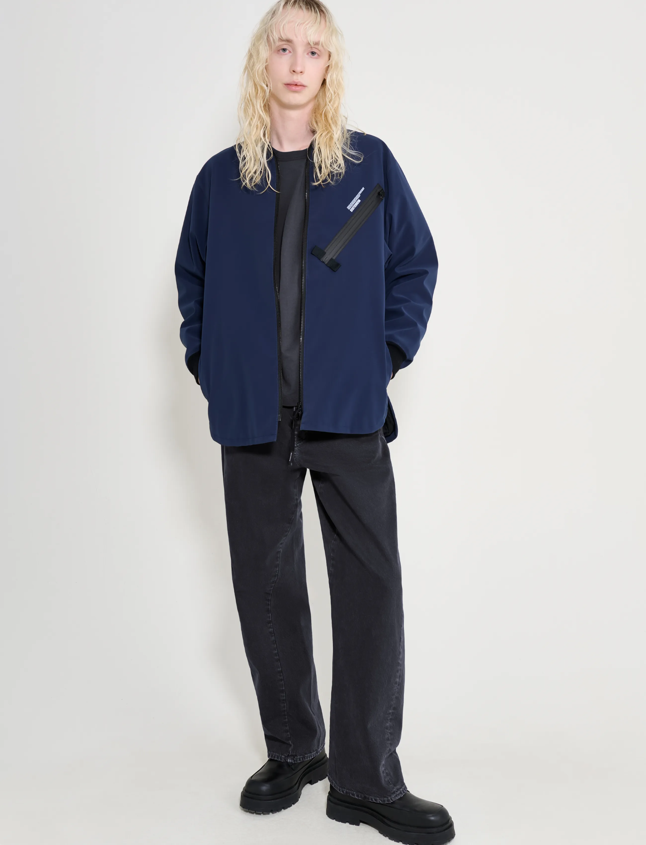 Stutterheim Hummlan Winter Matte Navy - Streetstyle - NAVY / navy