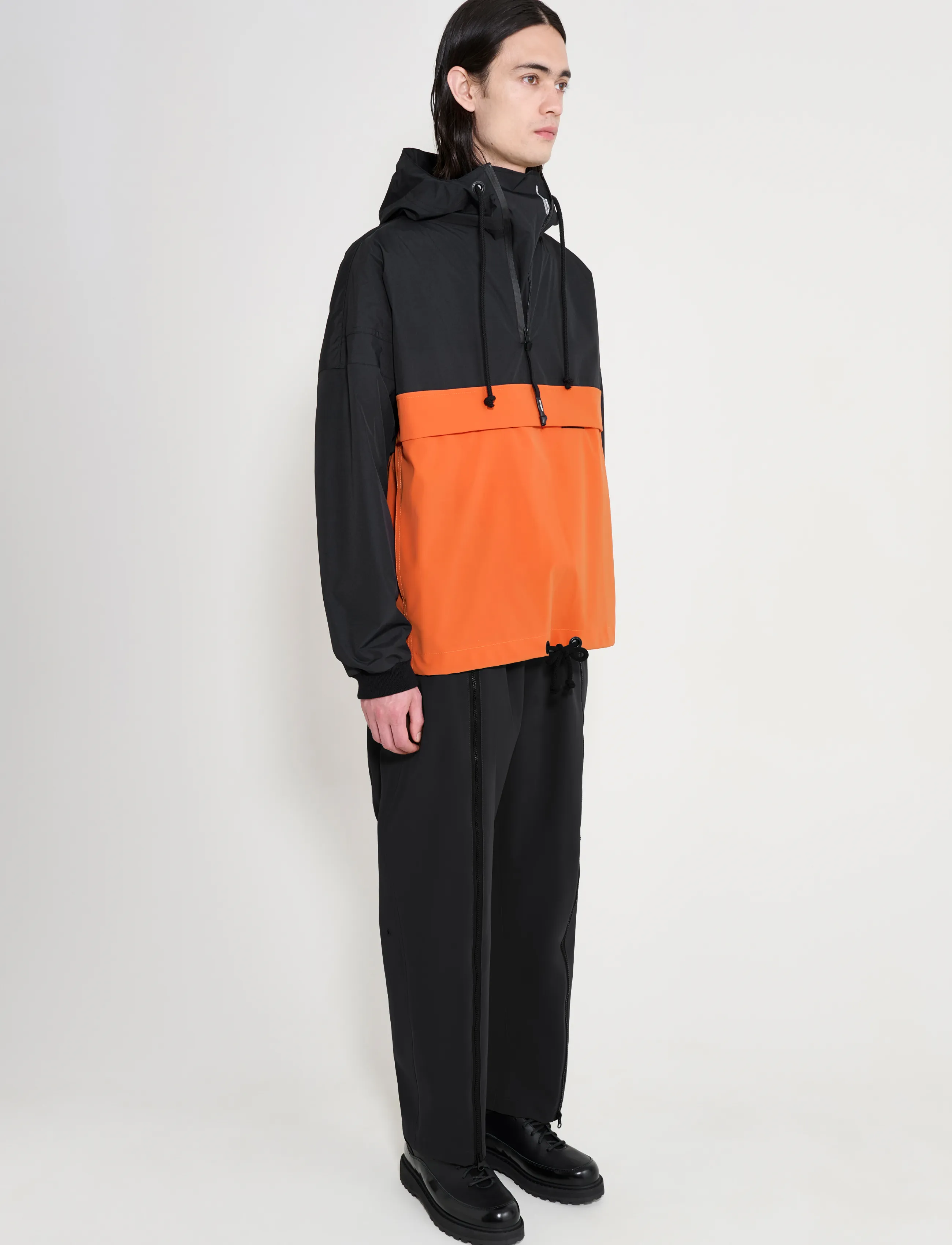 Stutterheim Forsa Two Tone Matte Black/Pumpkin jackor herr – bild 2
