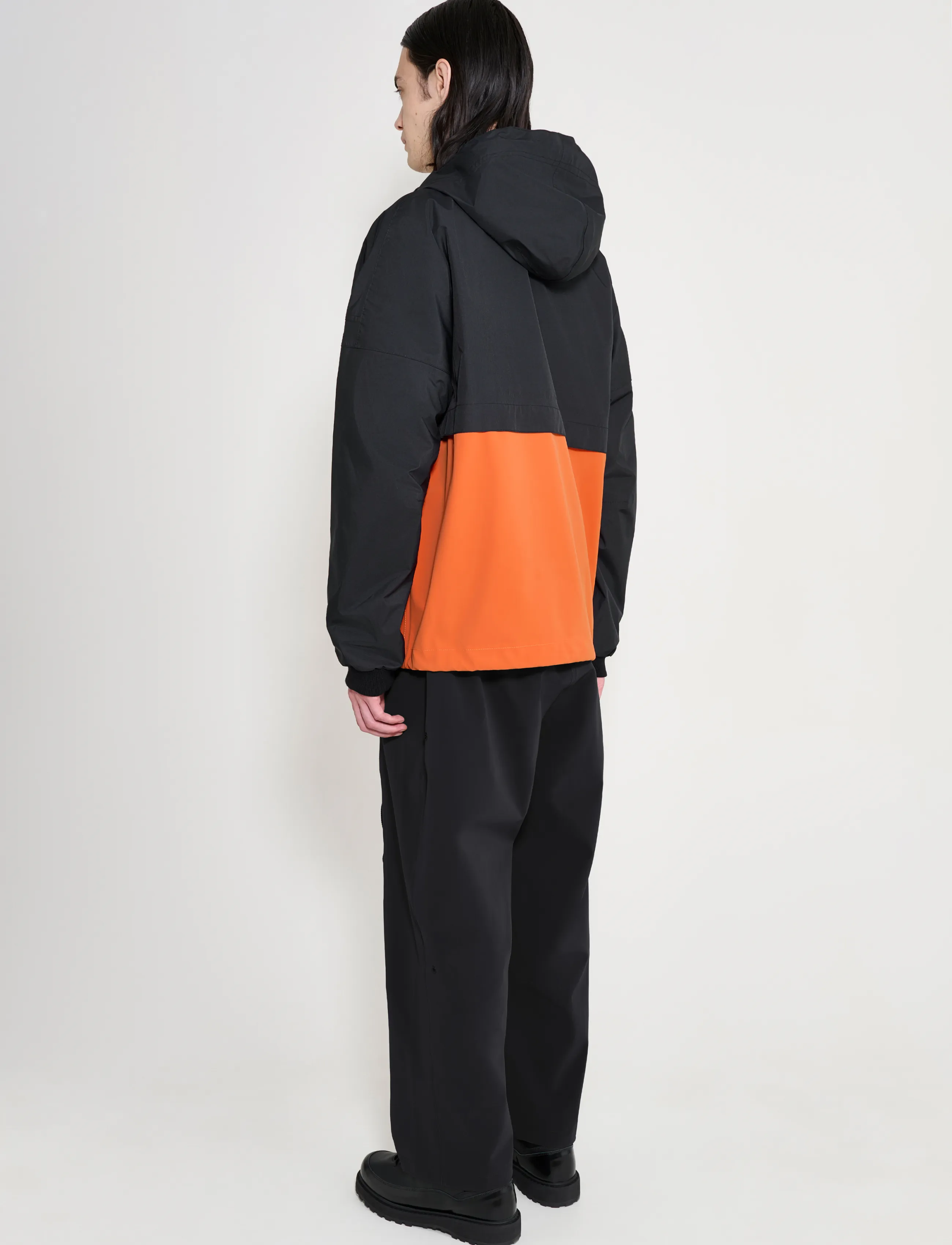 Stutterheim Forsa Two Tone Matte Black/Pumpkin jackor herr – bild 3