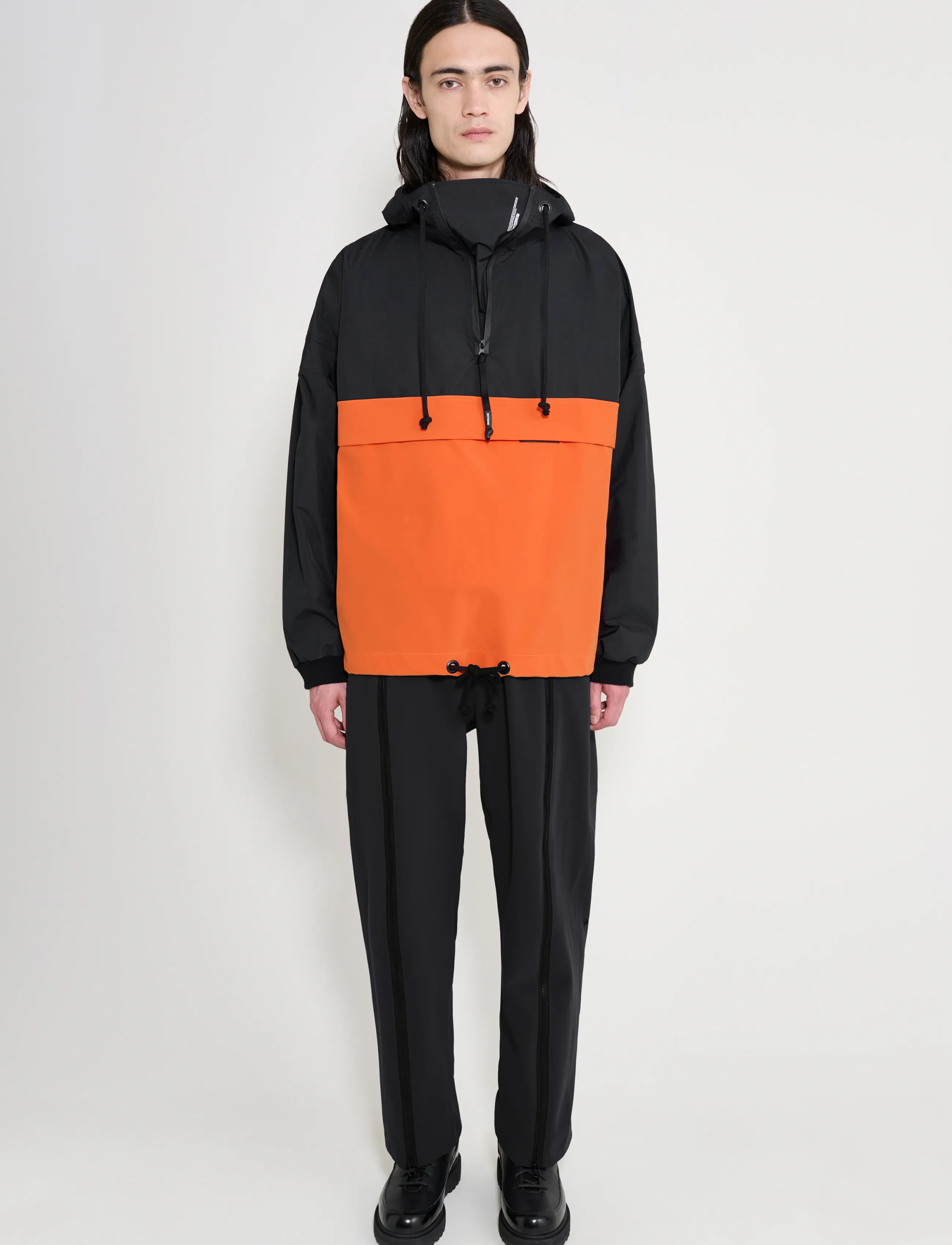 Stutterheim Forsa Two Tone Matte Black/Pumpkin jackor herr – bild 4