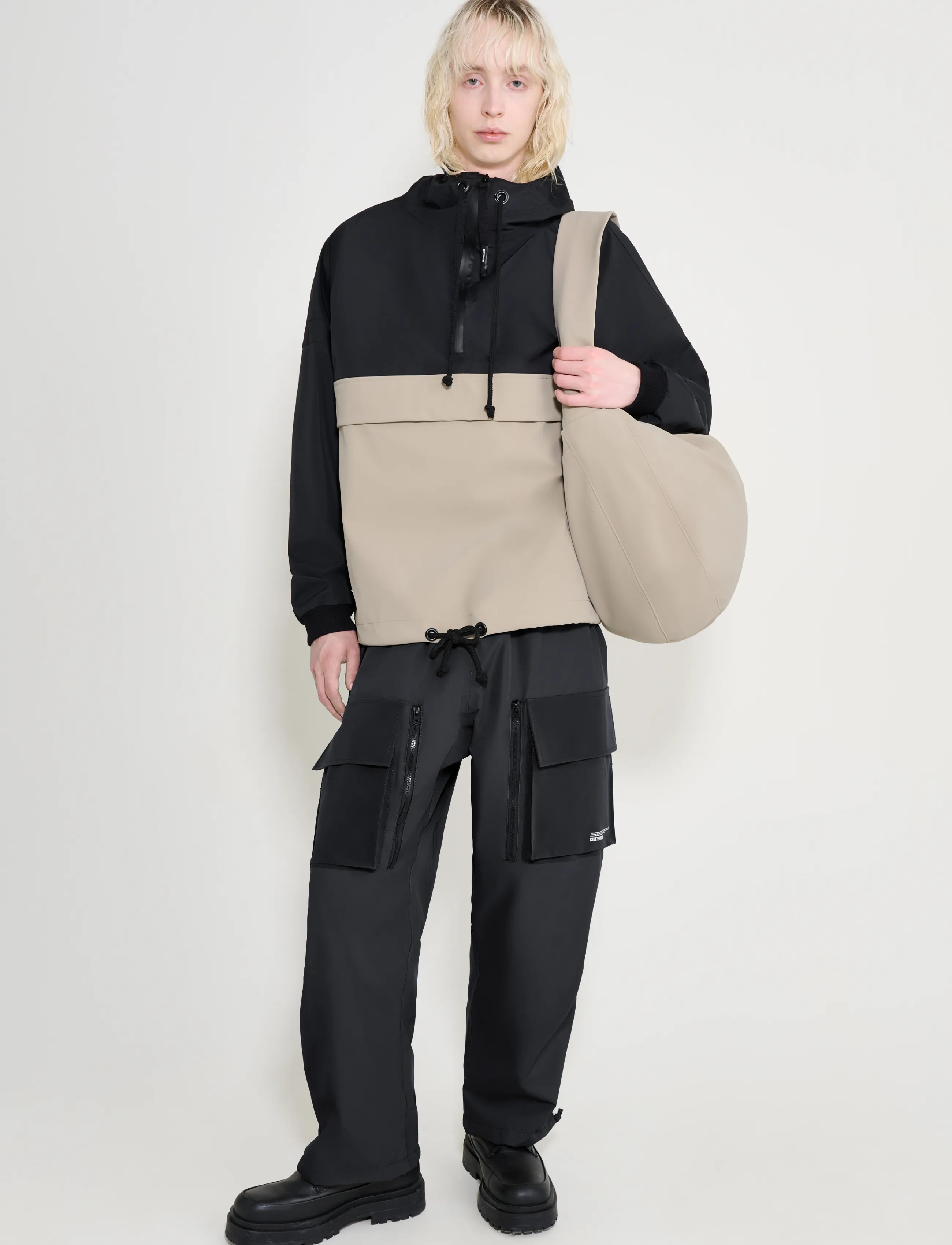 Stutterheim Forsa Two Tone Matte Black/Potato jackor herr – bild 3