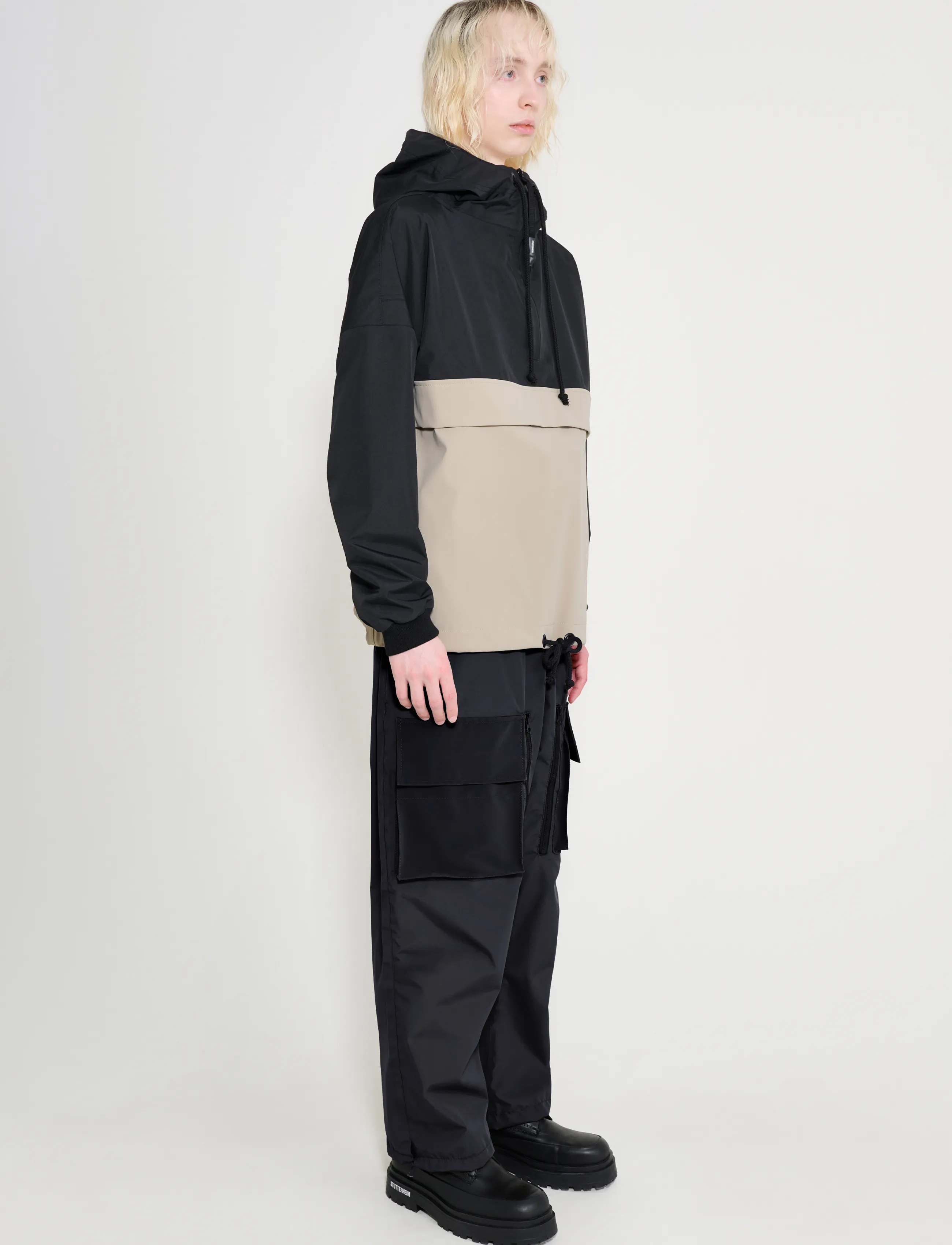 Stutterheim Forsa Two Tone Matte Black/Potato jackor herr – bild 4