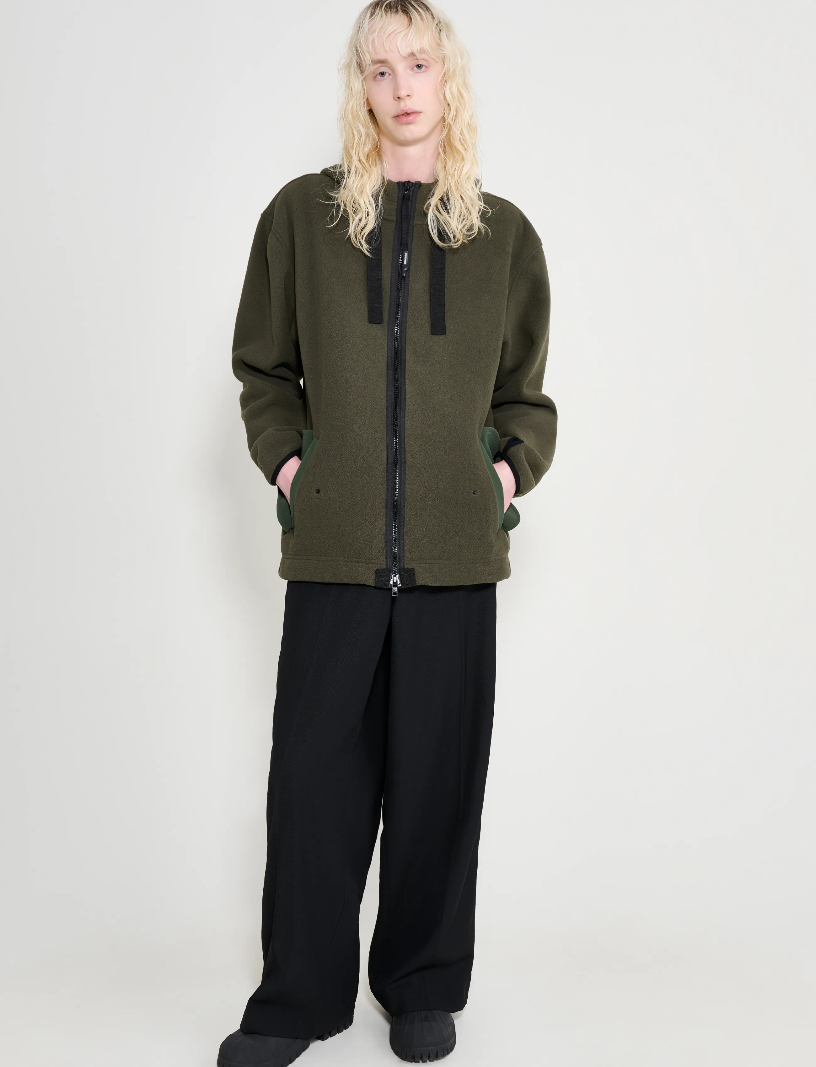 Stutterheim Valhalla Polar Matte Green - Sweatshirts - GREEN / green