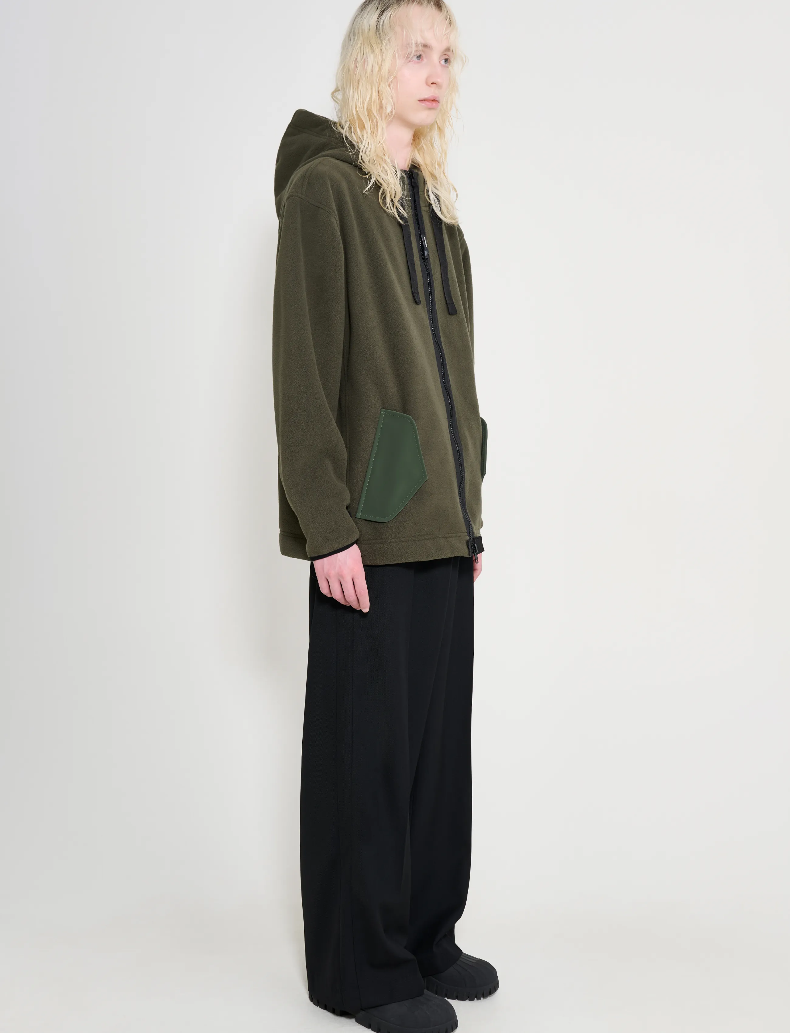 Stutterheim - Valhalla Polar Matte Green - fleecetrøjer - green - 4