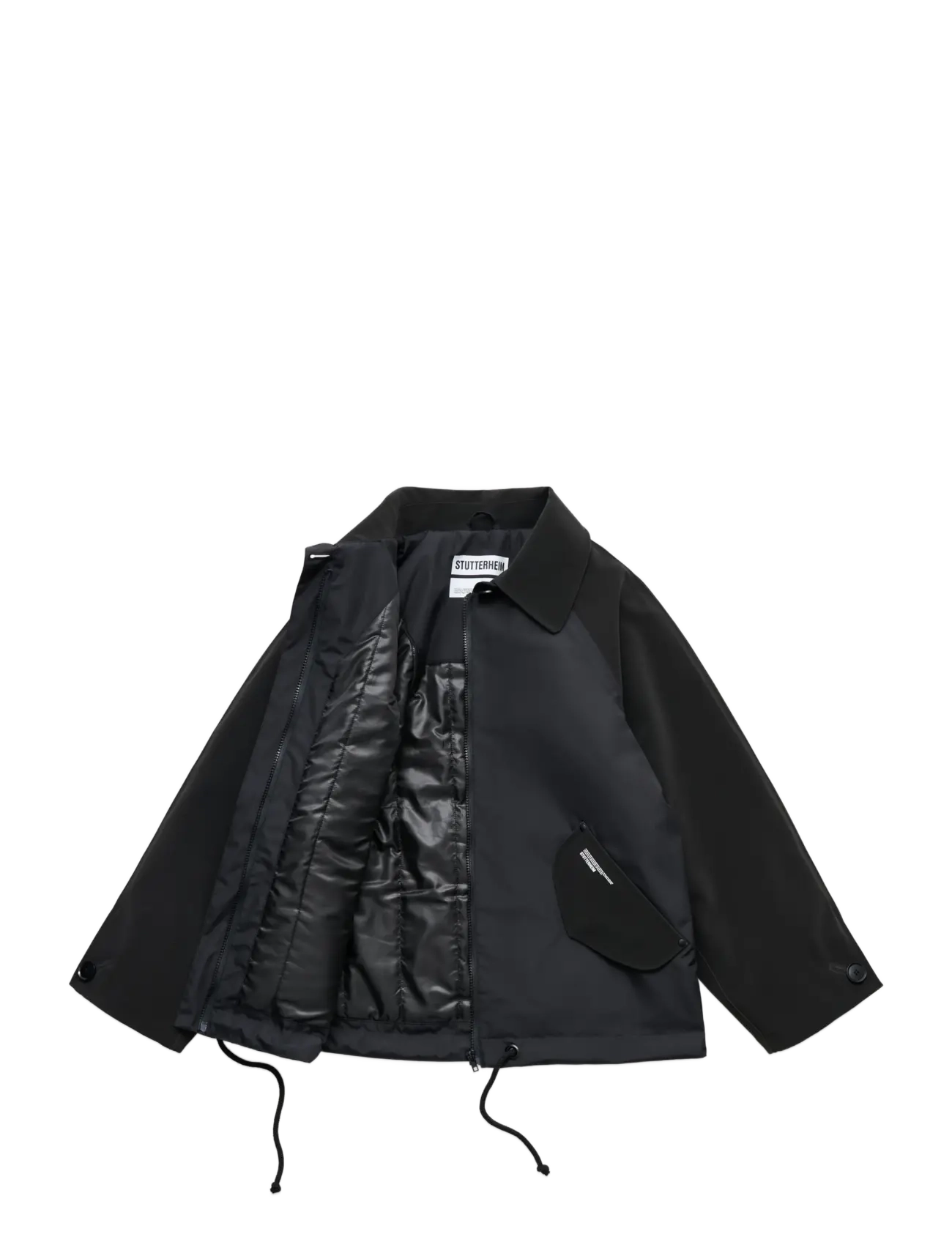 Stutterheim - Bandhagen Winter Matte Black/Black - dunjackor - black/black - 1