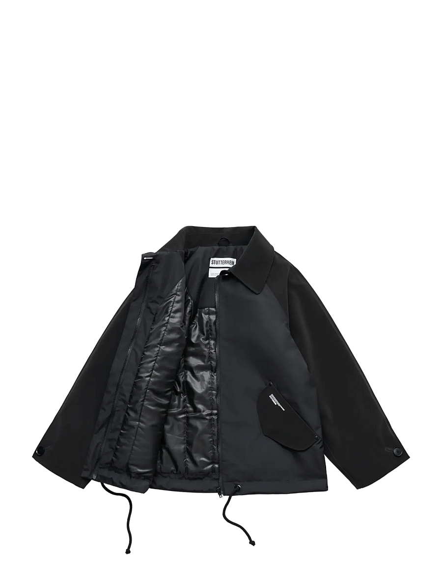 Stutterheim - Bandhagen Winter Matte Black/Black - dunjackor - black/black - 1