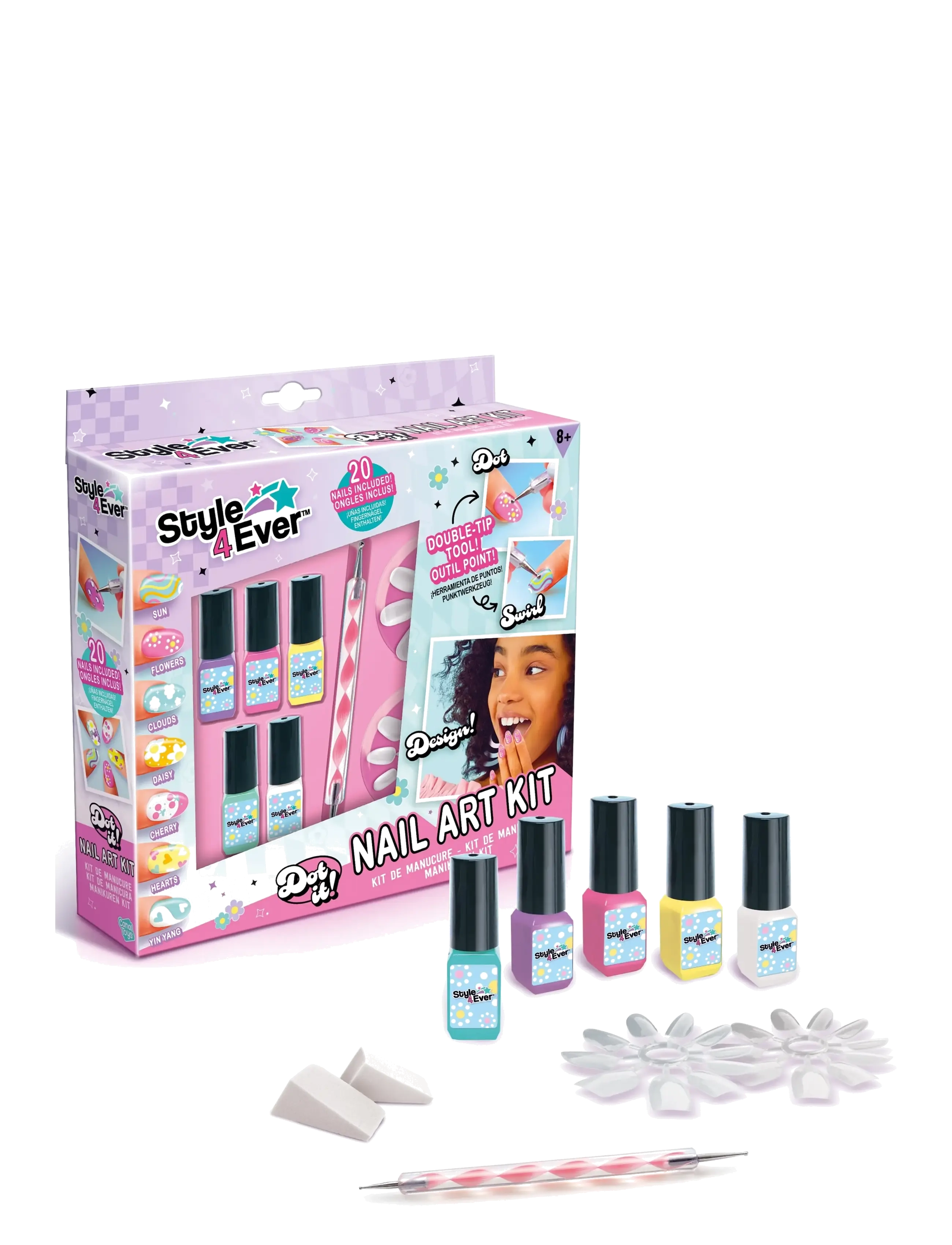 Style 4 Ever STYLE 4 EVER Nail Art Kit - Kostumer & Tilbehør - MULTICOLOR / multi