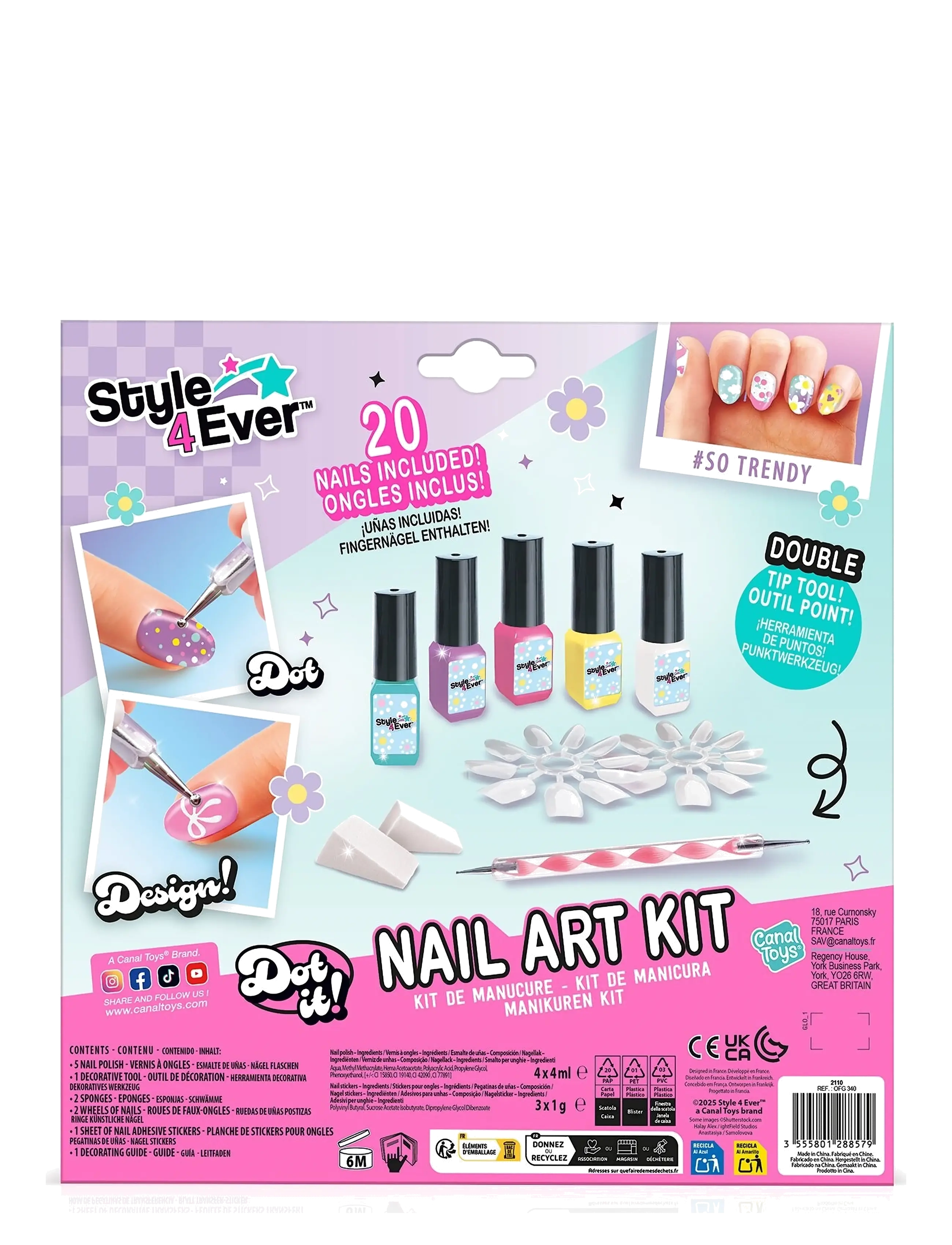 Style 4 Ever - STYLE 4 EVER Nail Art Kit - multicolor - 4