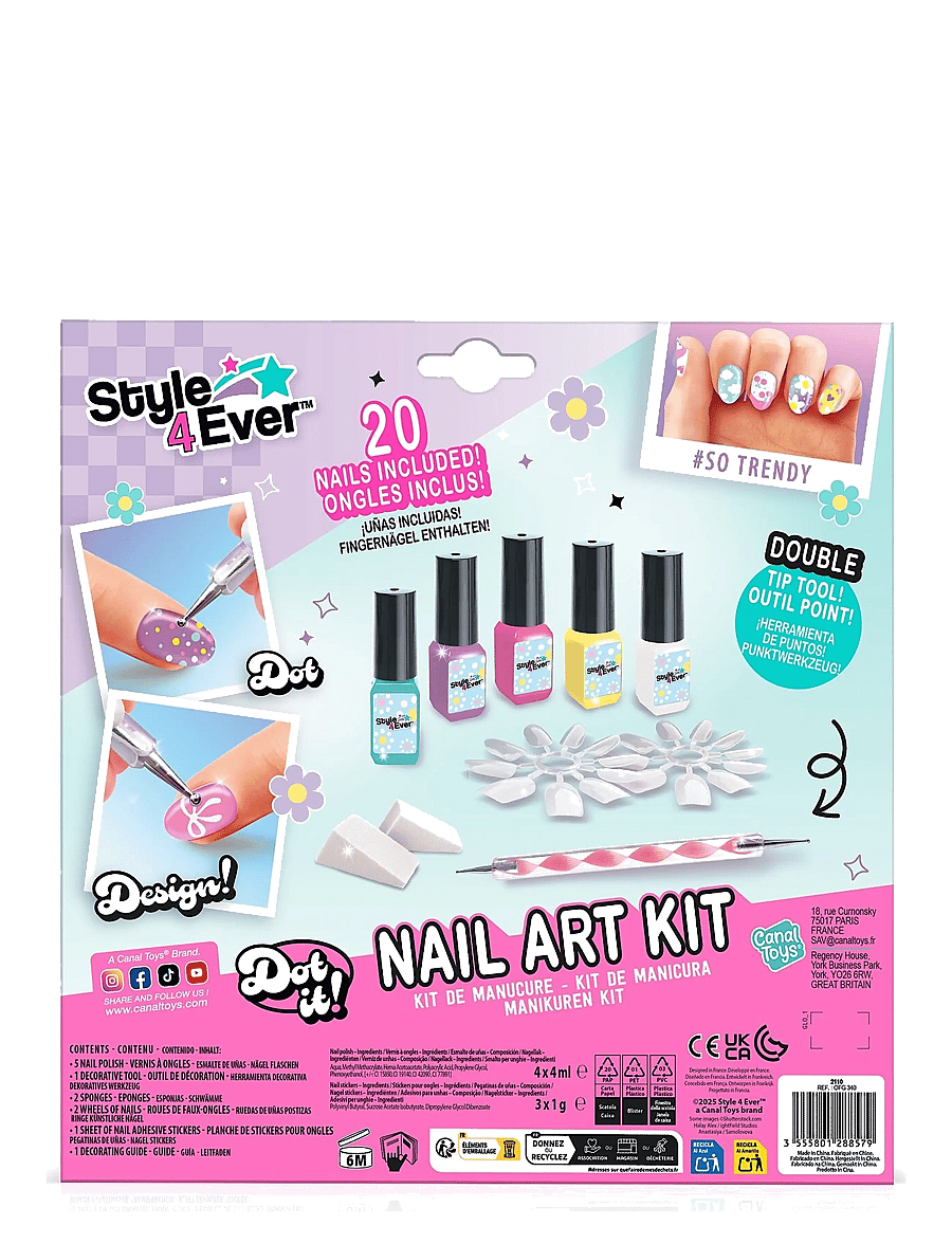 Style 4 Ever - STYLE 4 EVER Nail Art Kit - smink - multicolor - 4