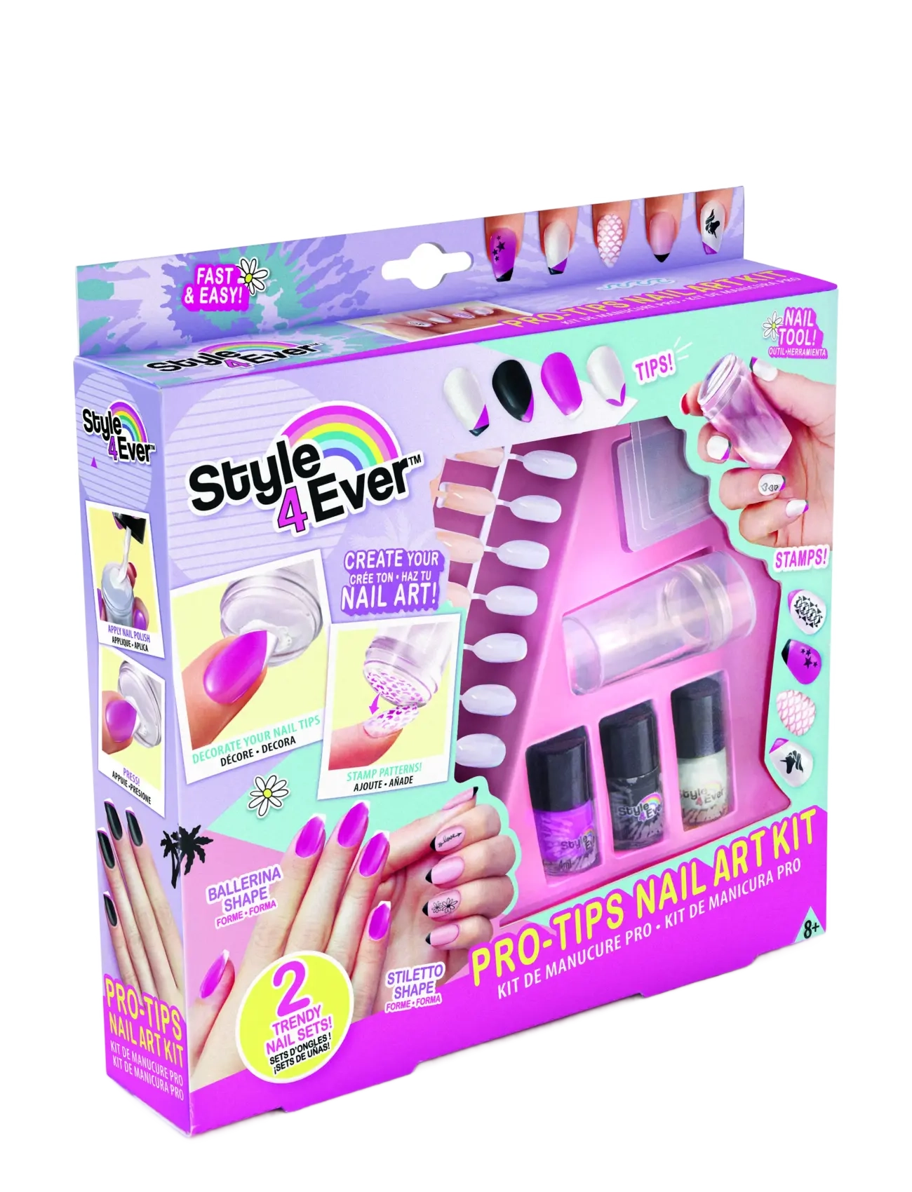 Style 4 Ever - STYLE 4 EVER Pro Tips Nail Art Kit - smink - multi coloured - 1
