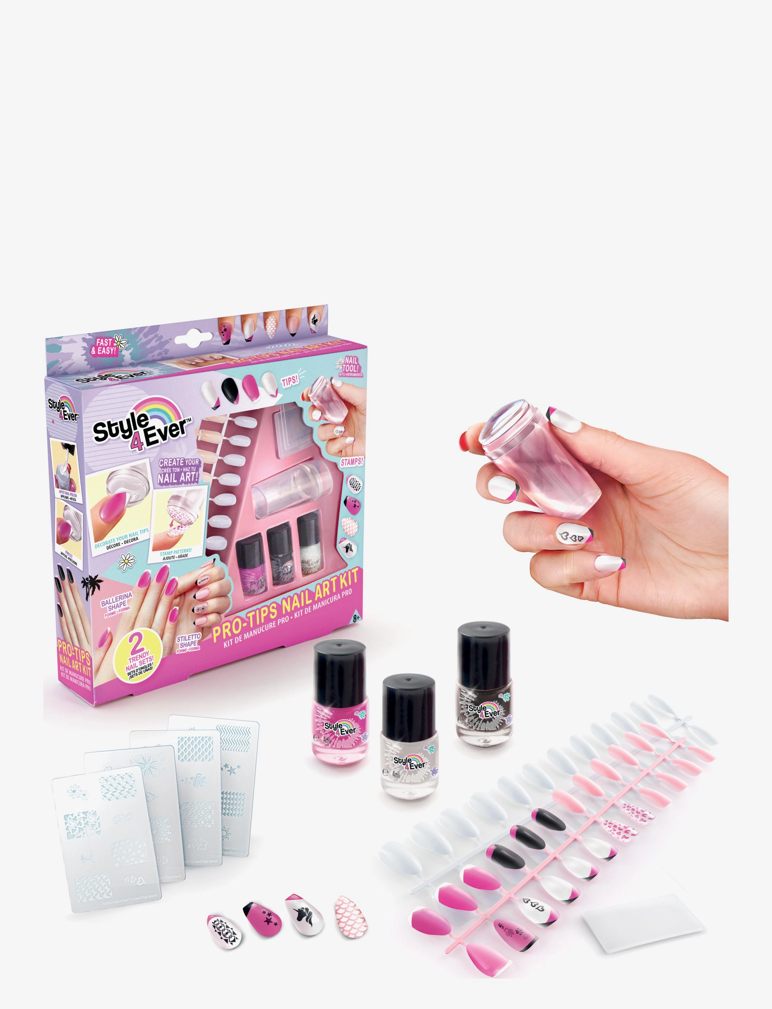 Style 4 Ever - STYLE 4 EVER Pro Tips Nail Art Kit - smink - multi coloured - 1