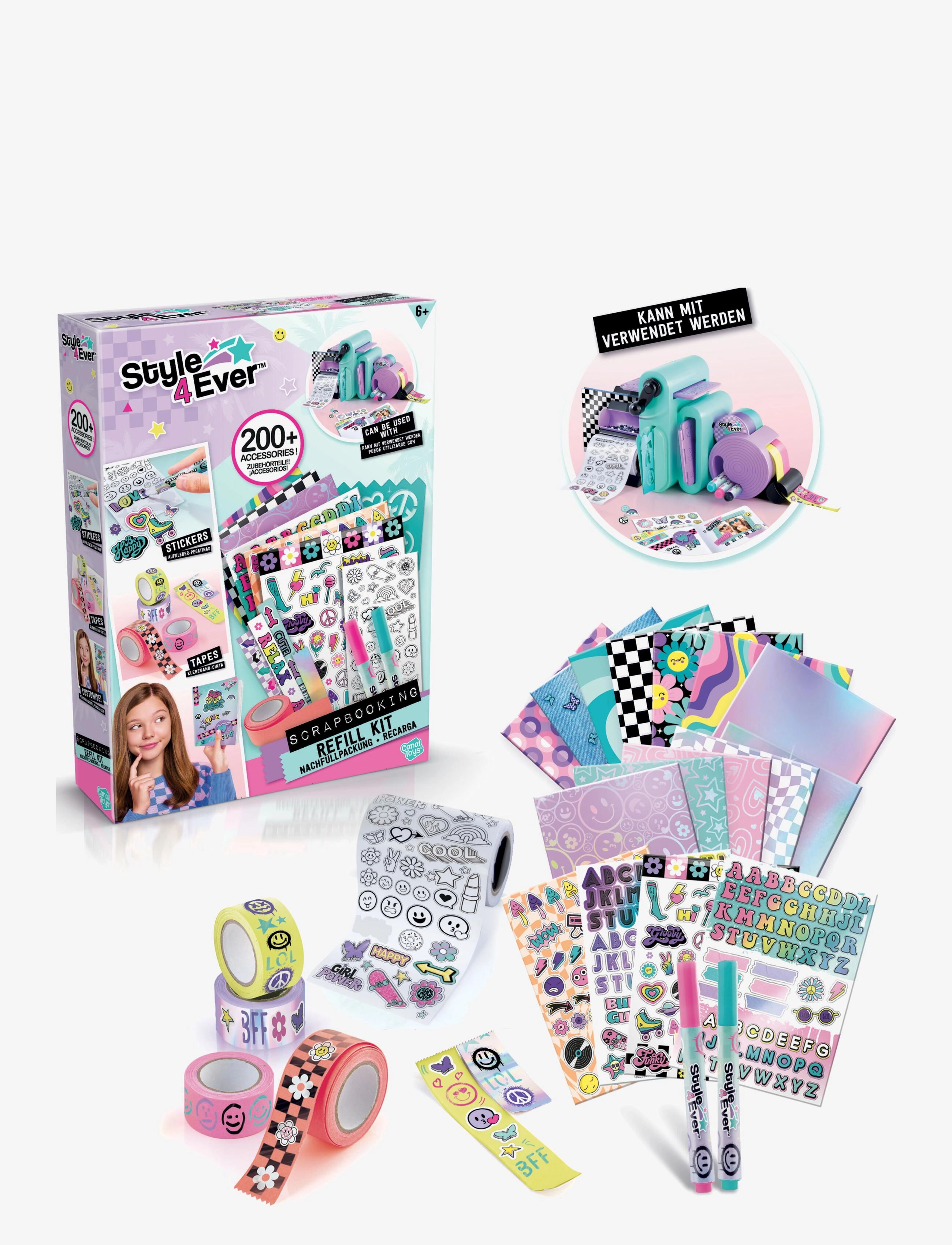 Style 4 Ever Style 4 Ever Scrapbooking Refill, One Size, Multi/patterned, Håndværk > Håndværkssæt, Børn