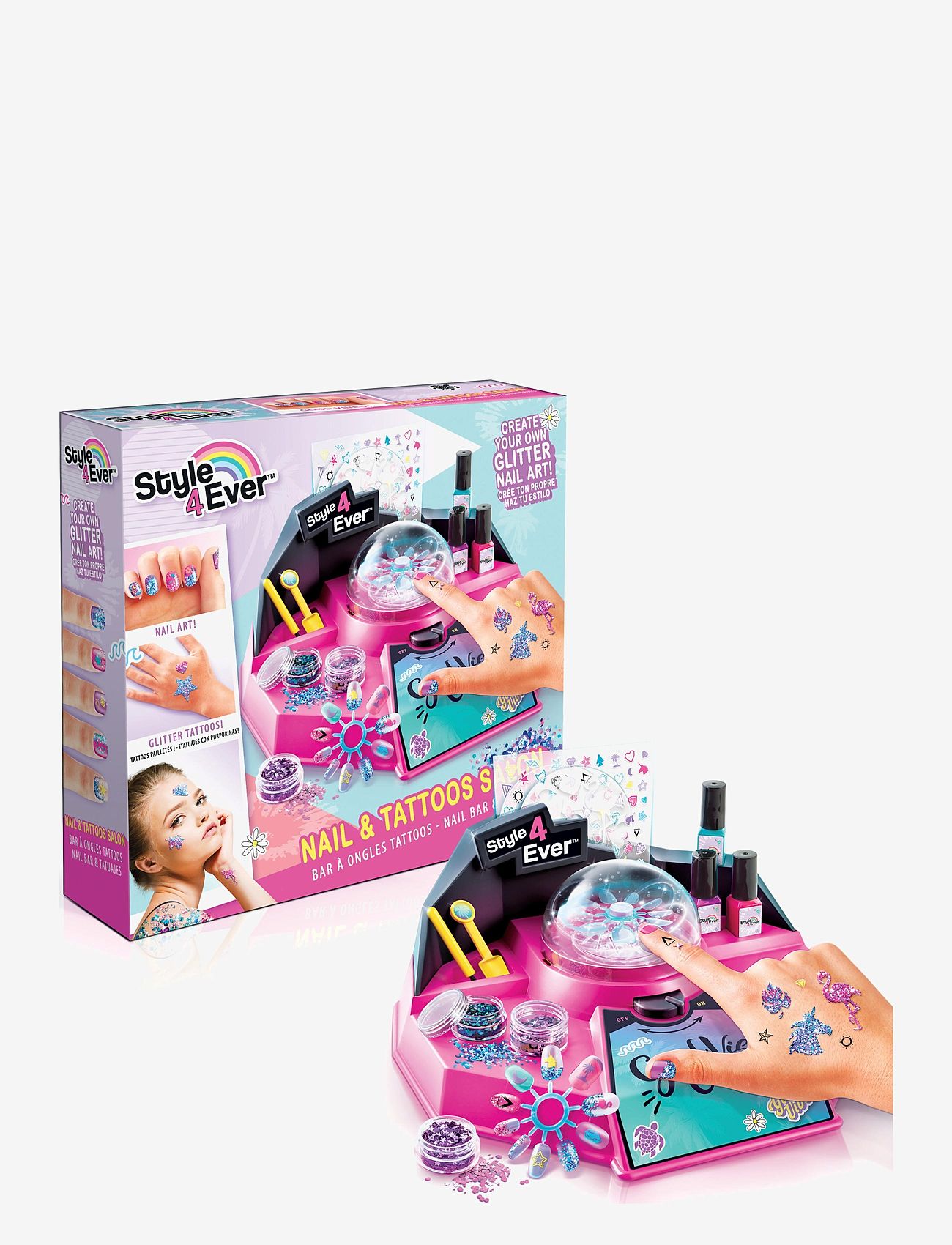 Style 4 Ever - STYLE 4 EVER Glitter Nail Bar - makeup - multi coloured - 1