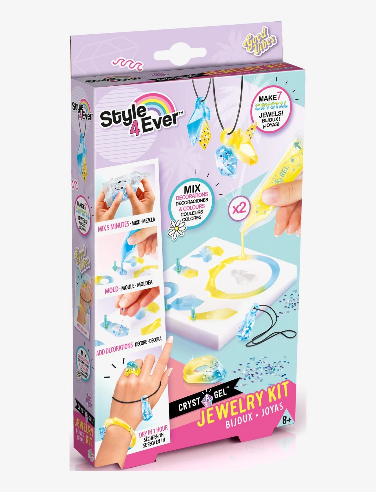 Style 4 Ever - STYLE 4 EVER Mini Crystal Jewel Gel Kit - multi coloured - 1