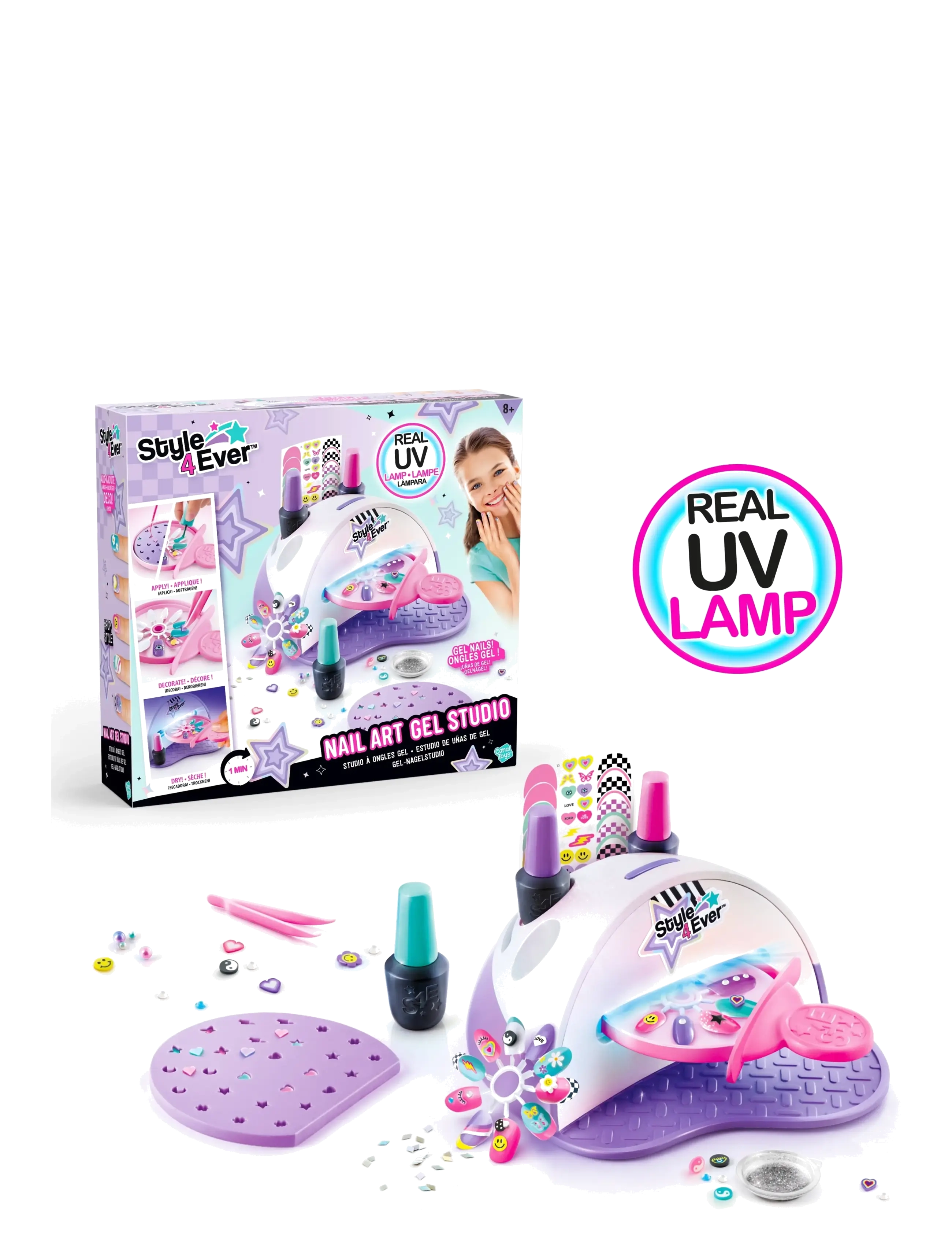 Style 4 Ever - STYLE 4 EVER UV Gel Nail Art Studio - låtsassmink & accessoarer - multicolor - 4