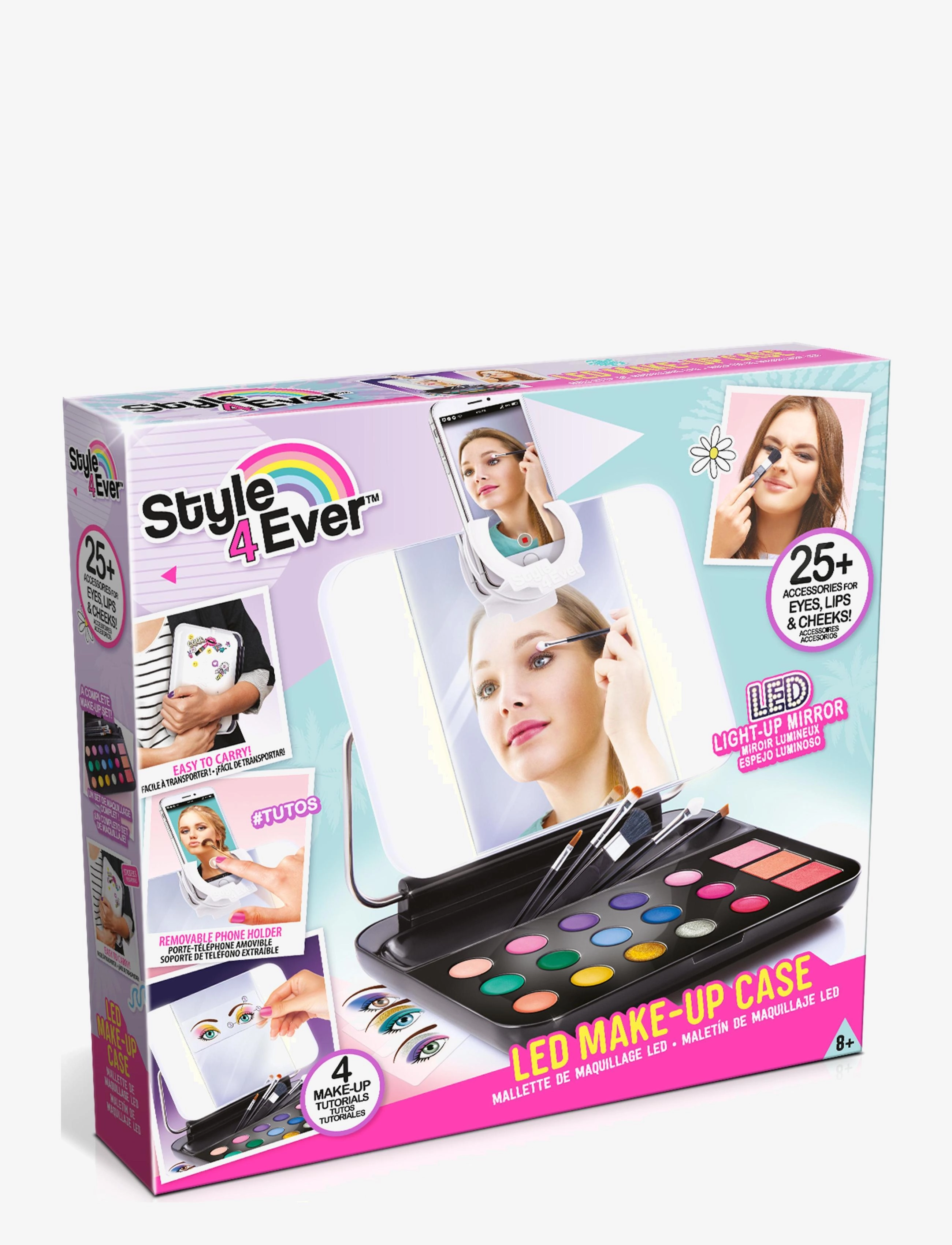 Style 4 Ever Style 4 Ever Make Up Led Case, One Size, Multi/patterned, Kostumer & Tilbehør > Makeup, Børn