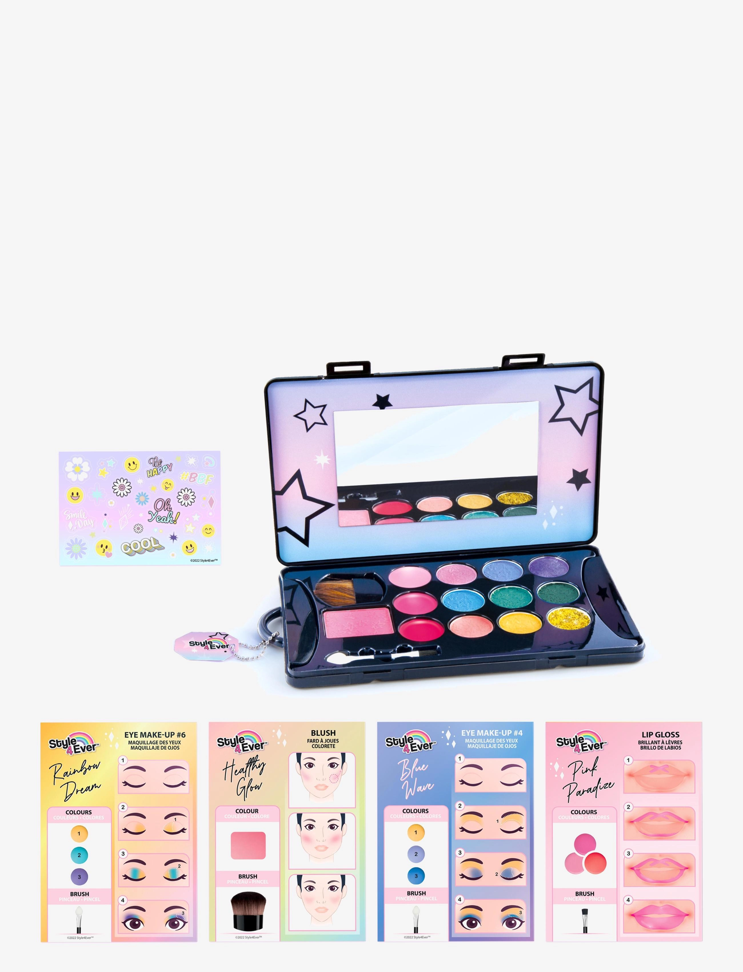 Style 4 Ever Style 4 Ever Make Up Travel Case, One Size, Multi/patterned, Kostumer & Tilbehør > Makeup, Børn