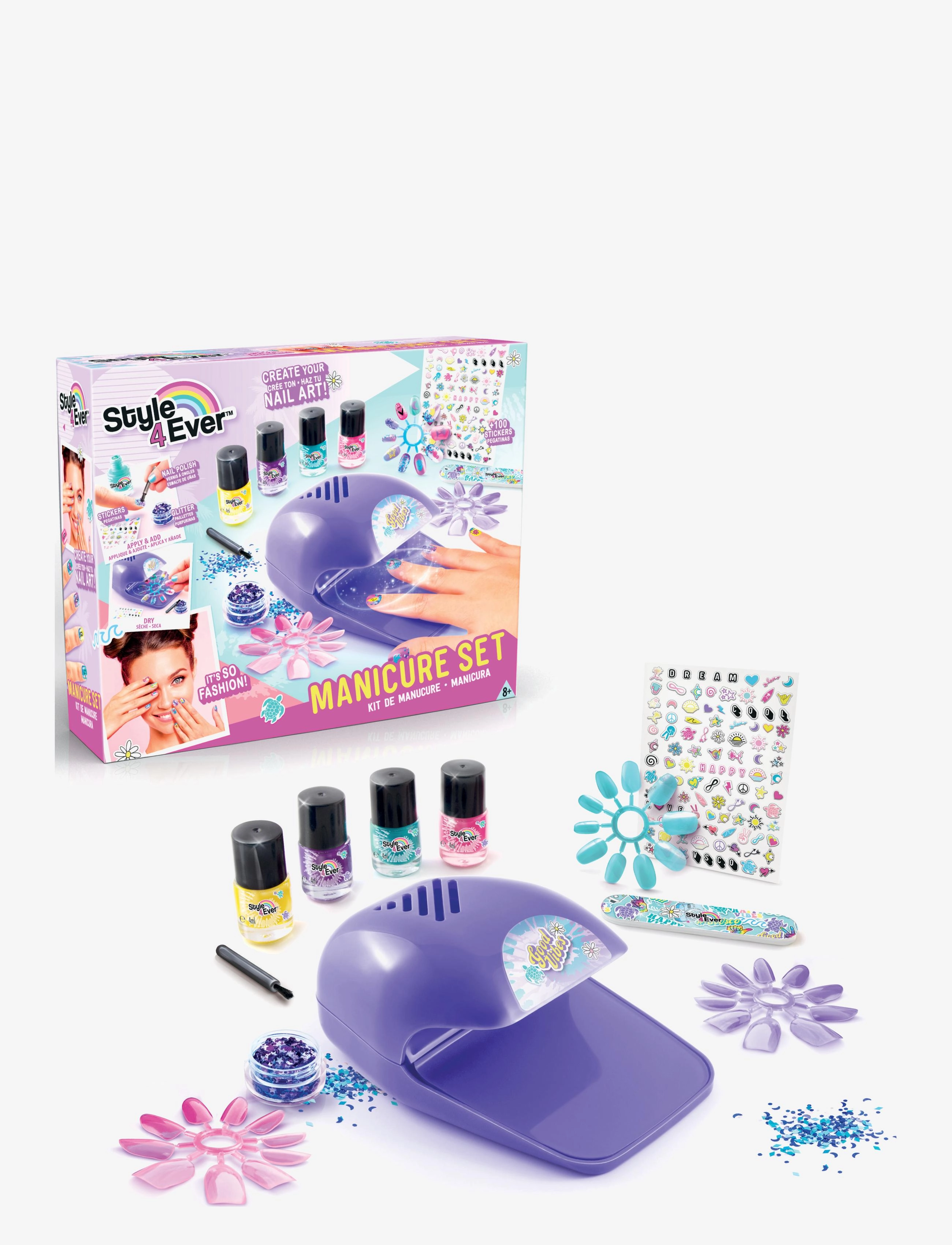 Style 4 Ever - STYLE 4 EVER Nail Art Manicure Set - sminke - multi coloured - 1