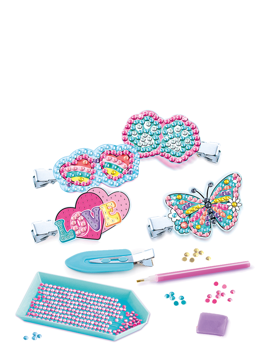 Style 4 Ever - STYLE 4 EVER Diamond Art Hair clip set - smykker & accessories - multicolor - 1