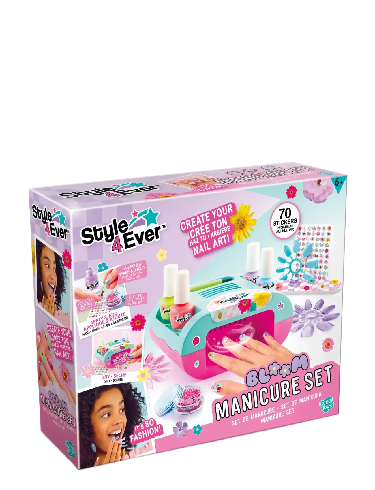 Style 4 Ever STYLE 4 EVER Bloom Nail Art Manicure Set - Maskeraddräkter & Accessoarer - MULTICOLOR / multi