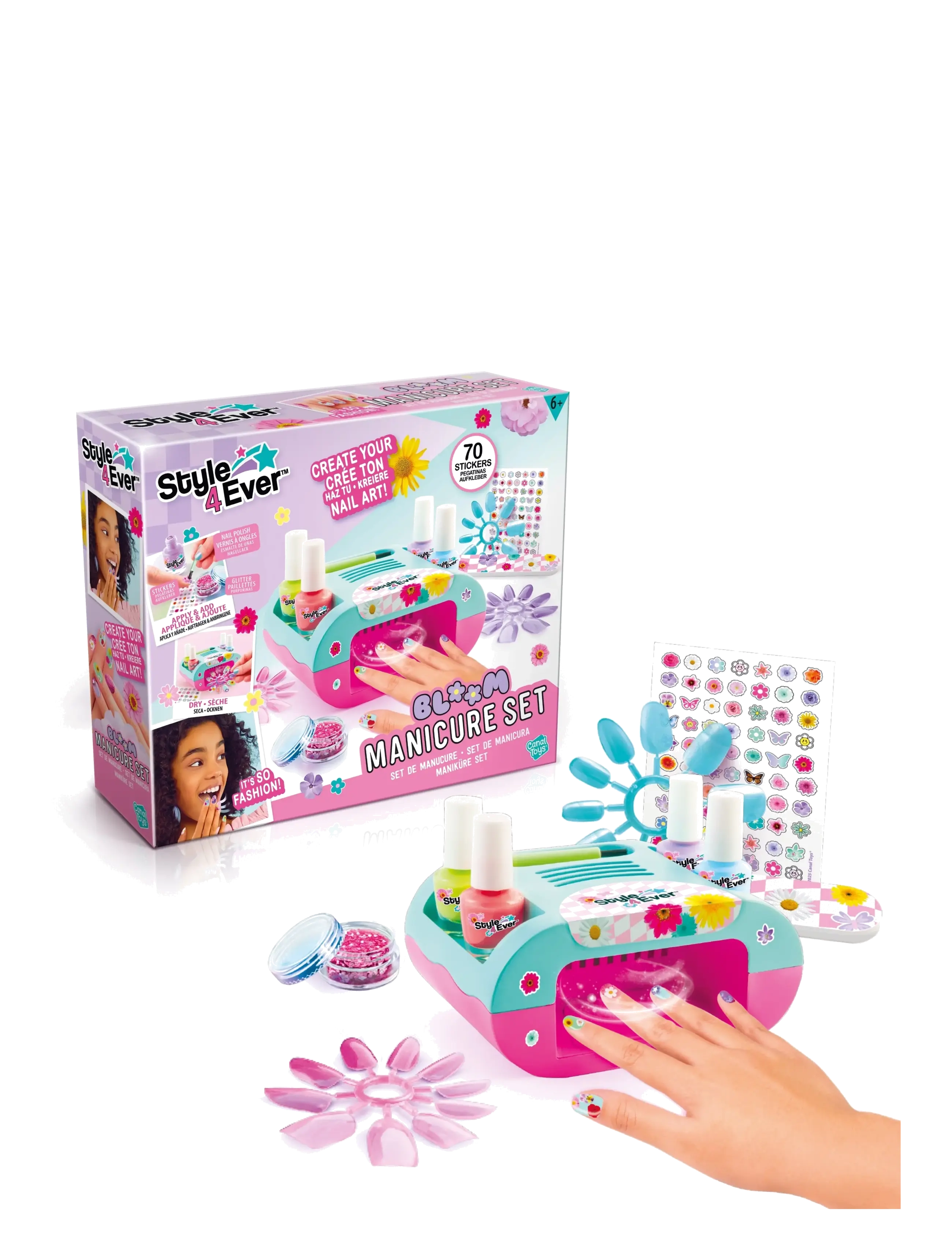 Style 4 Ever - STYLE 4 EVER Bloom Nail Art Manicure Set - multicolor - 1