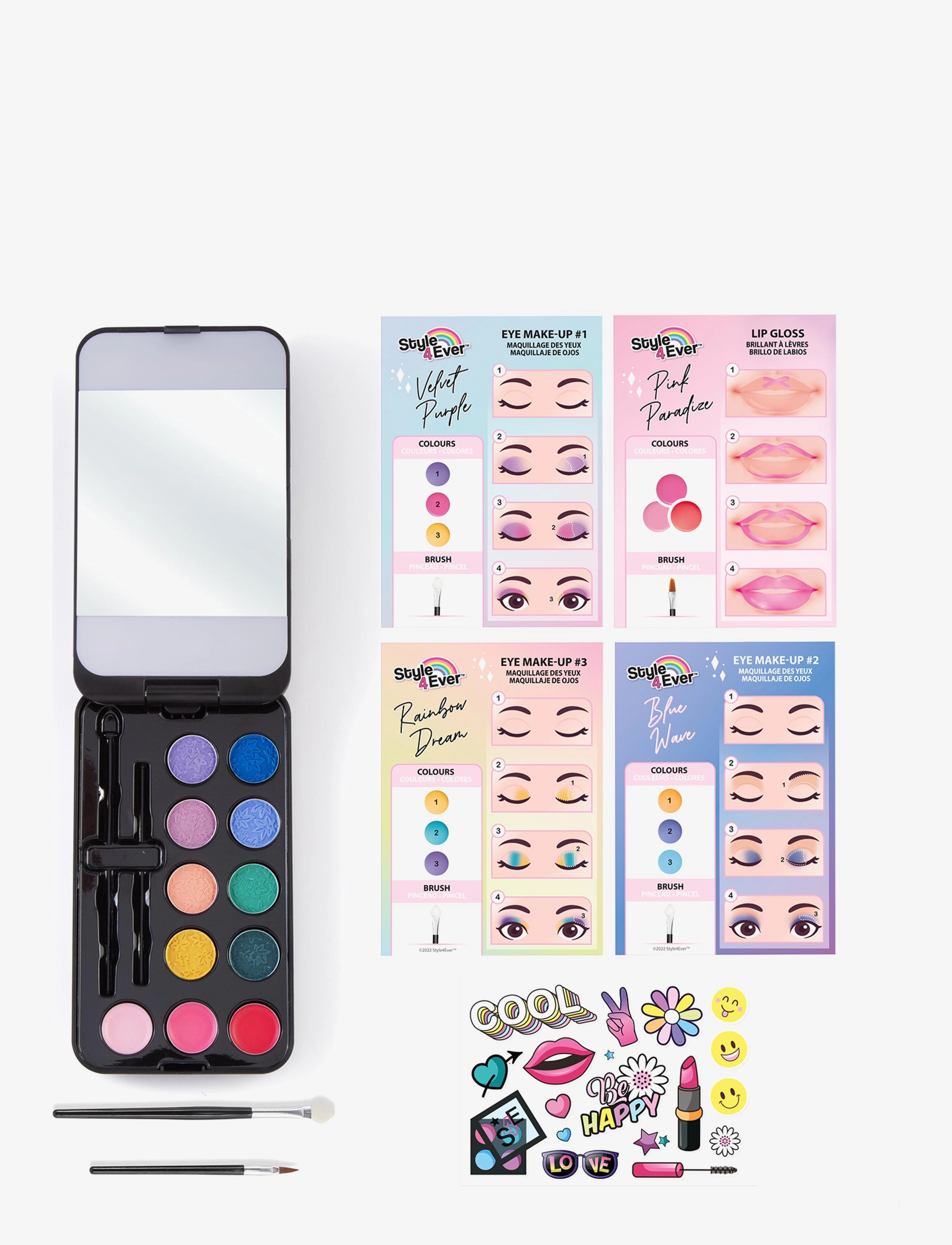 Style 4 Ever Style 4 Ever Mini Make Up Led Case, One Size, Multi/patterned, Kostumer & Tilbehør > Makeup, Børn