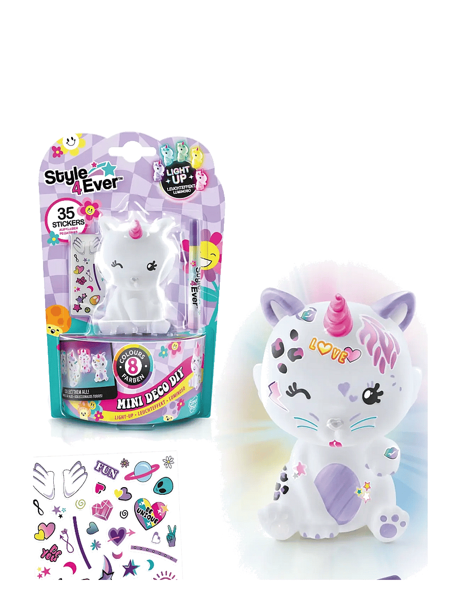 Style 4 Ever - STYLE 4 EVER Mini Deco DIY Light Up - pysselset - multicolor - 3