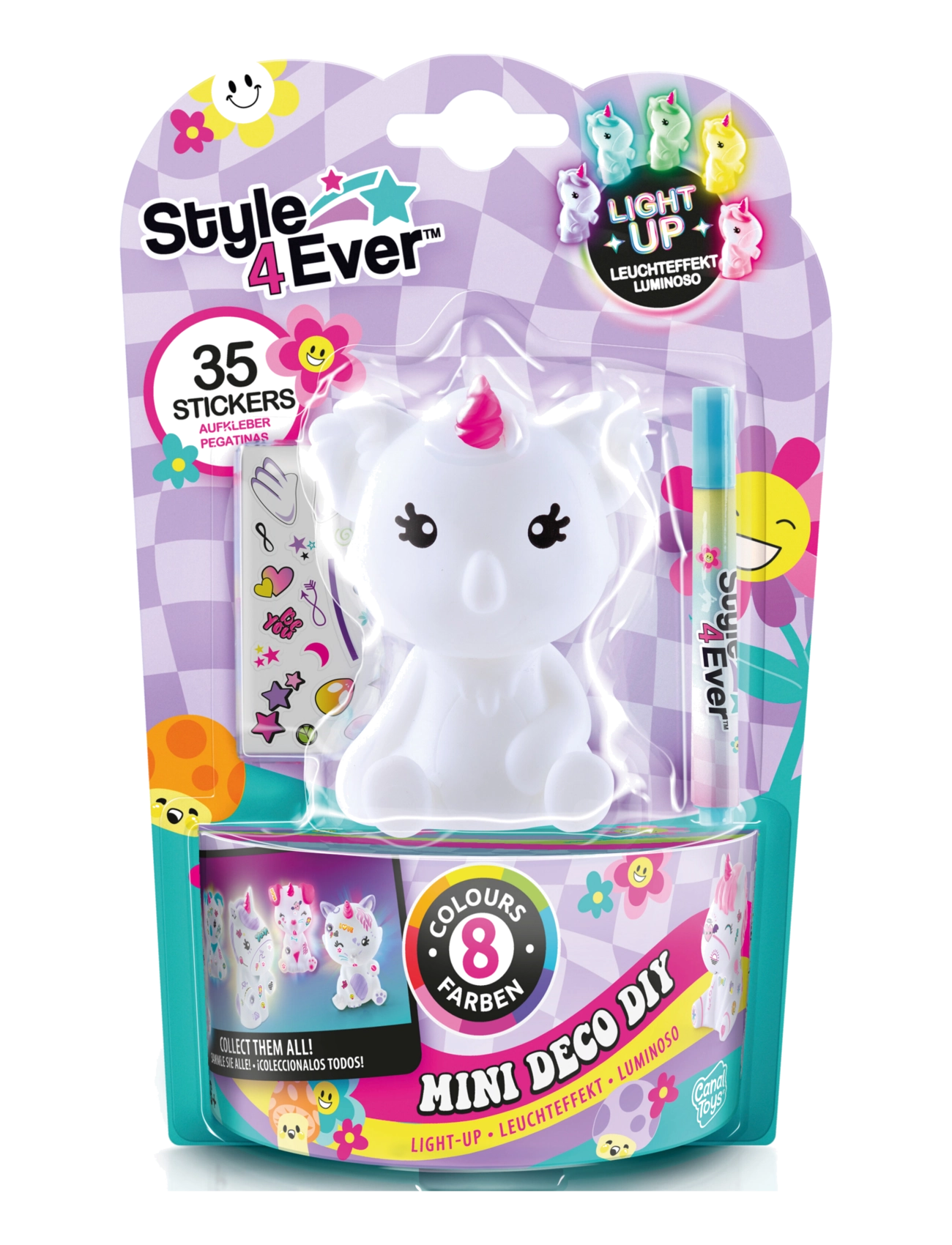Style 4 Ever - STYLE 4 EVER Mini Deco DIY Light Up - pysselset - multicolor - 5