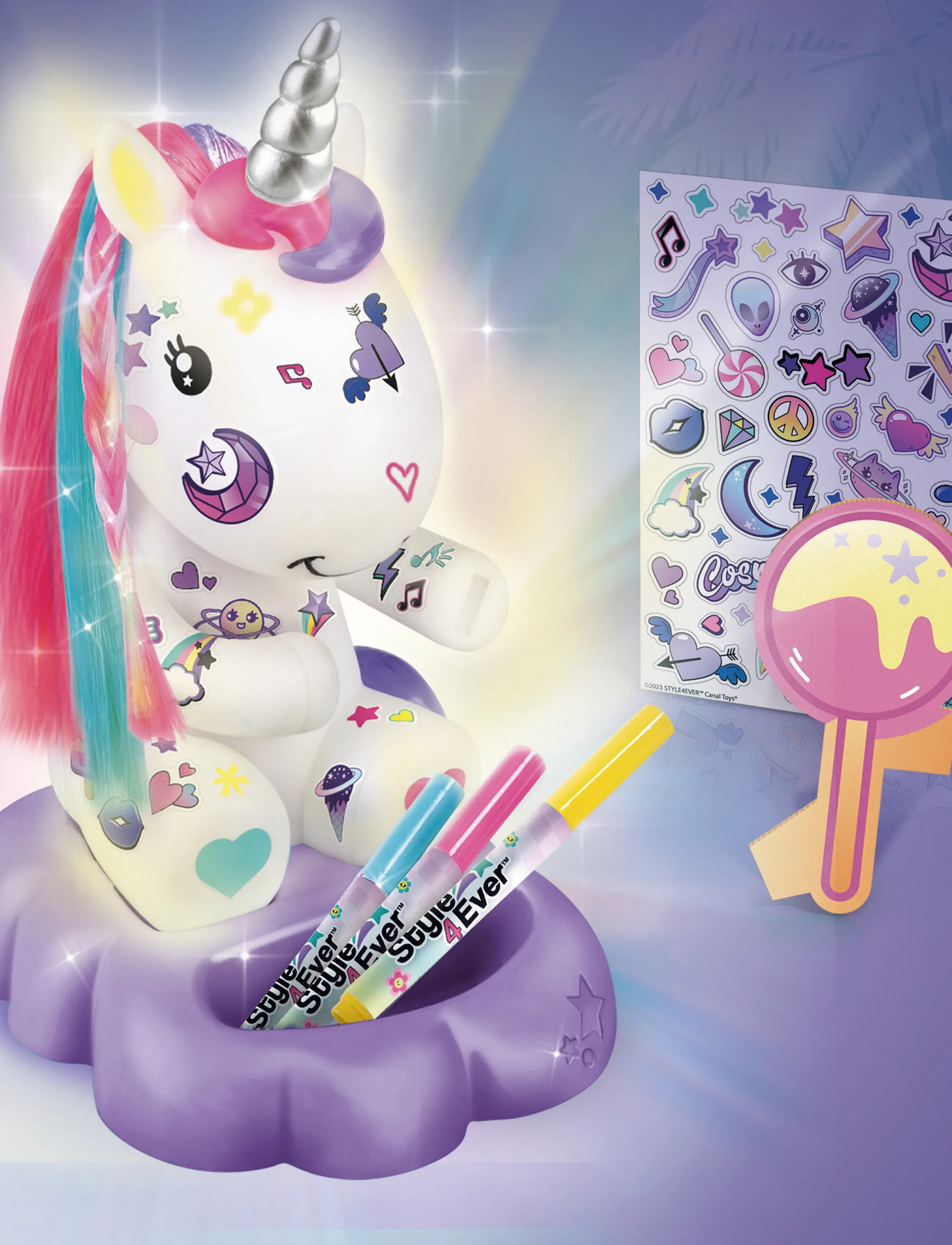 Style 4 Ever Style 4 Ever Unicorn Diy, One Size, White, Håndværk > Håndværkssæt, Børn