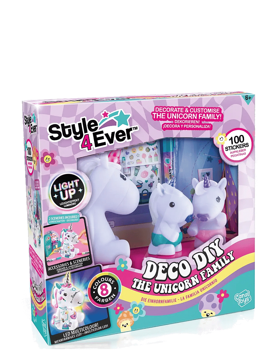 Style 4 Ever - STYLE 4 EVER The Unicorn Family Light Up - askartelusetit - multicolor - 0