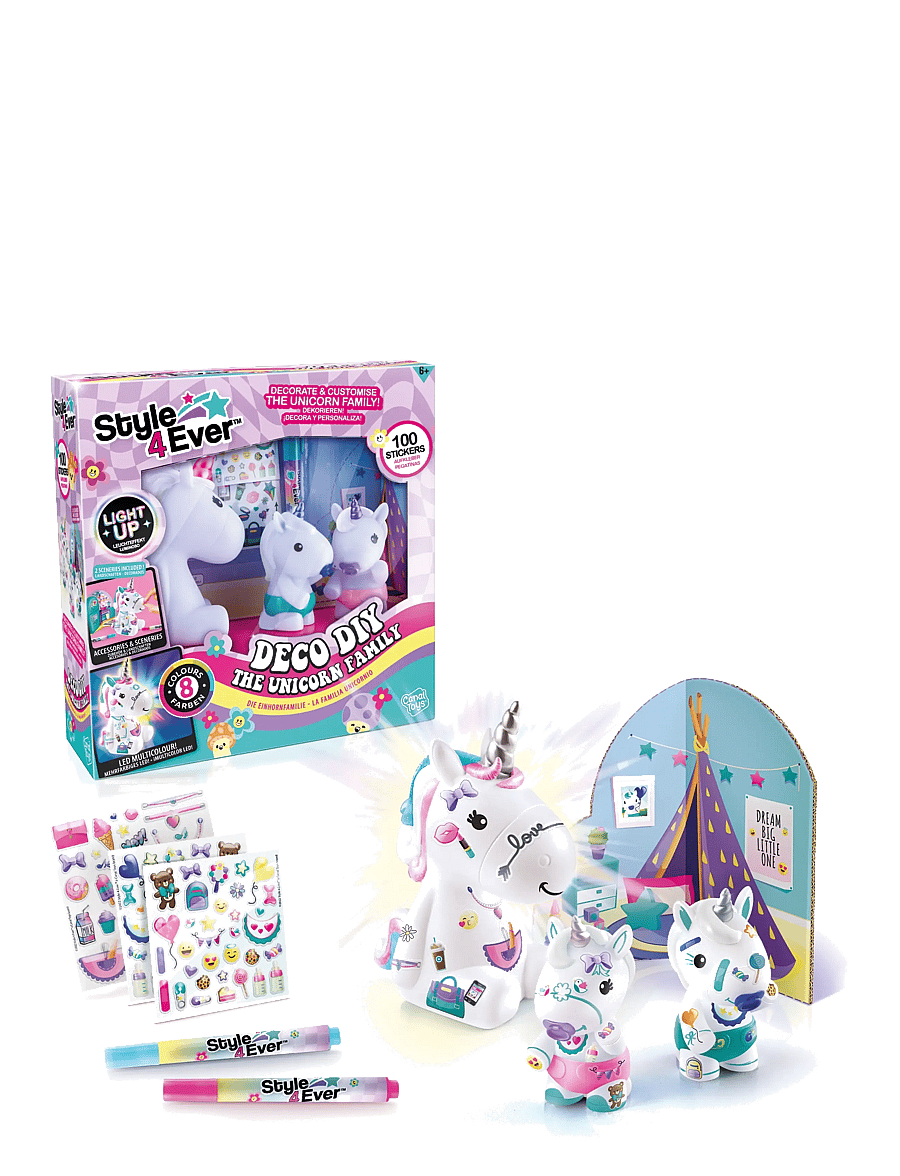 Style 4 Ever - STYLE 4 EVER The Unicorn Family Light Up - askartelusetit - multicolor - 2