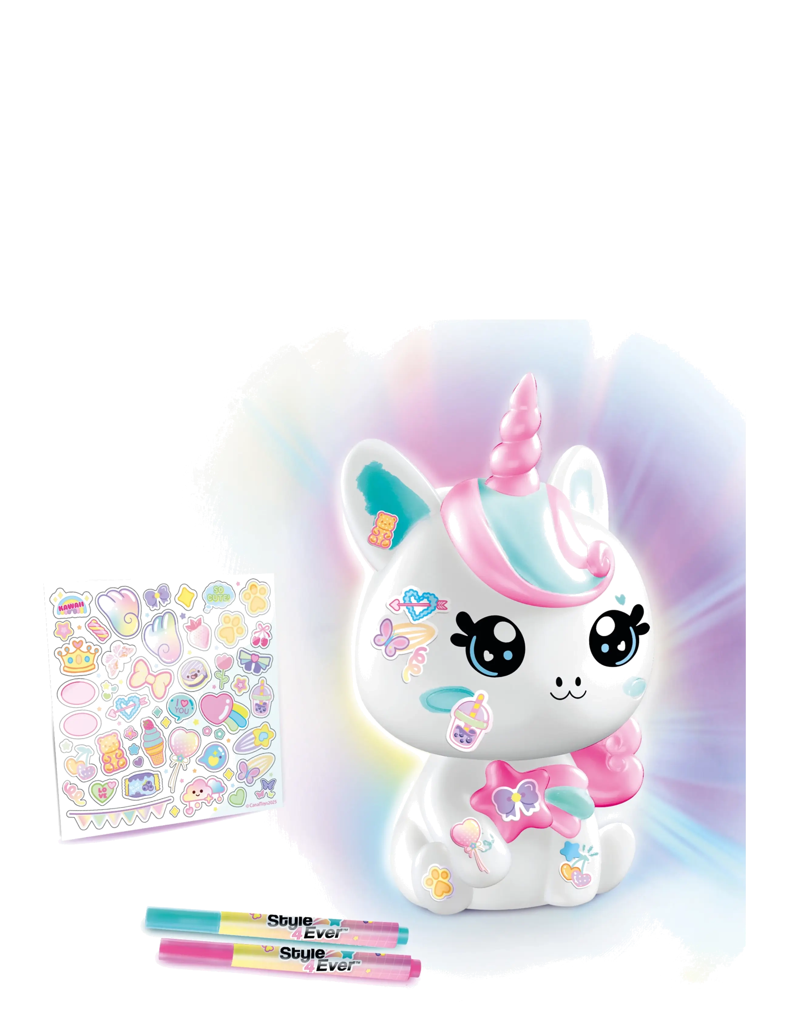 Style 4 Ever - STYLE 4 EVER Unicorn Light up DIY - kreasæt - multicolor - 3