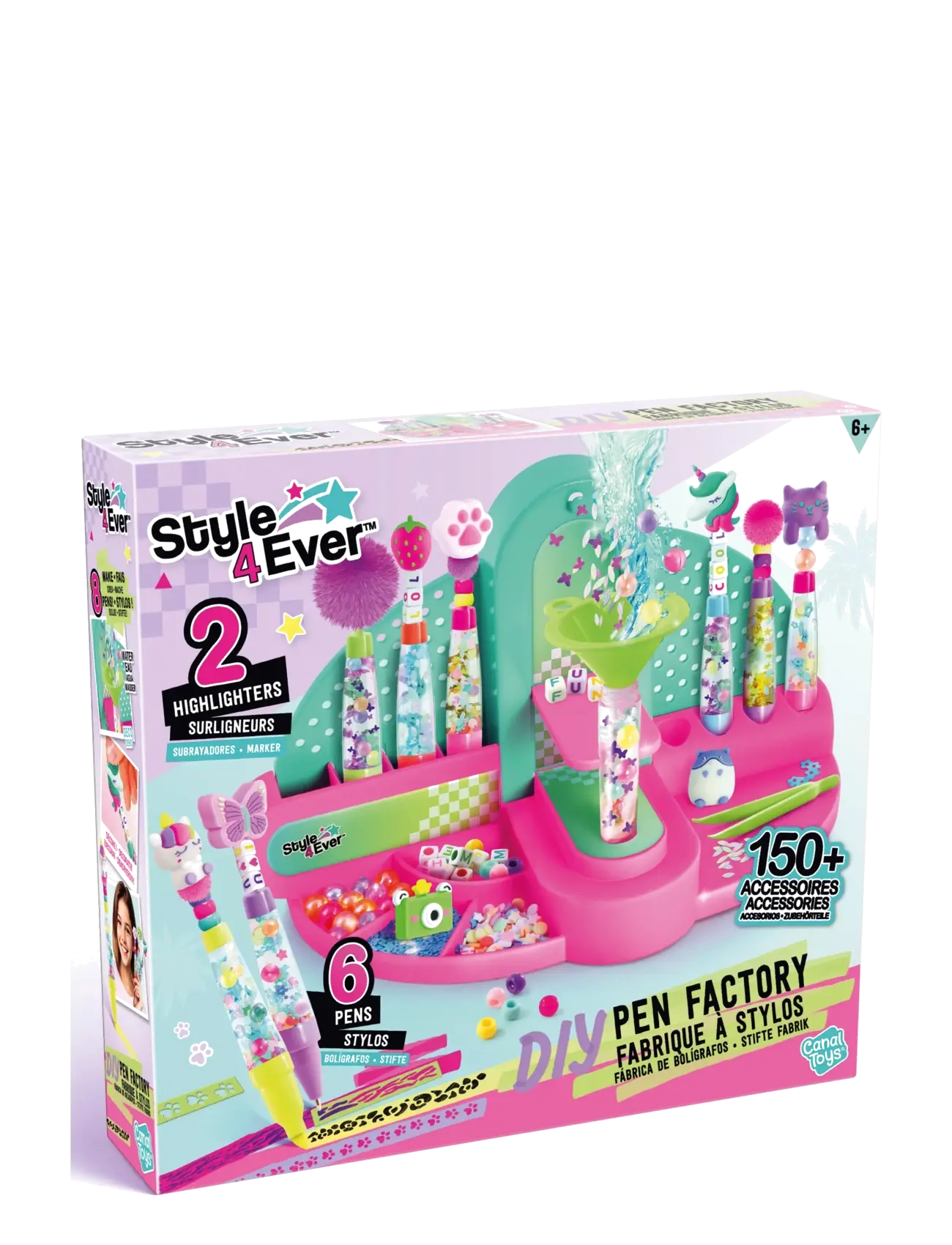 Style 4 Ever Style 4 Ever Pen Factory Diy, One Size, Pink, Håndværk > Håndværkssæt, Børn