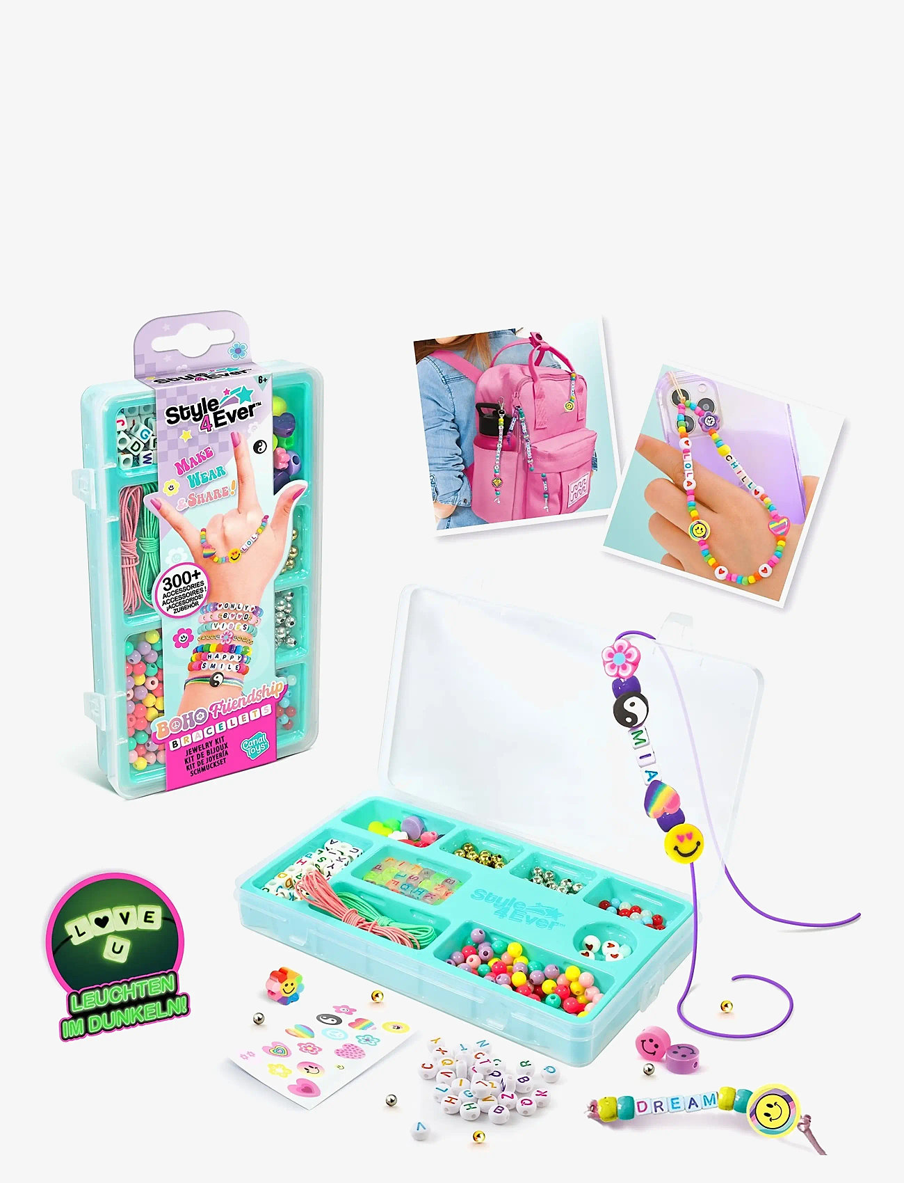 Style 4 Ever - STYLE 4EVER Mini Jewels Boho Friendship Set - smykker & accessories - multicolor - 3