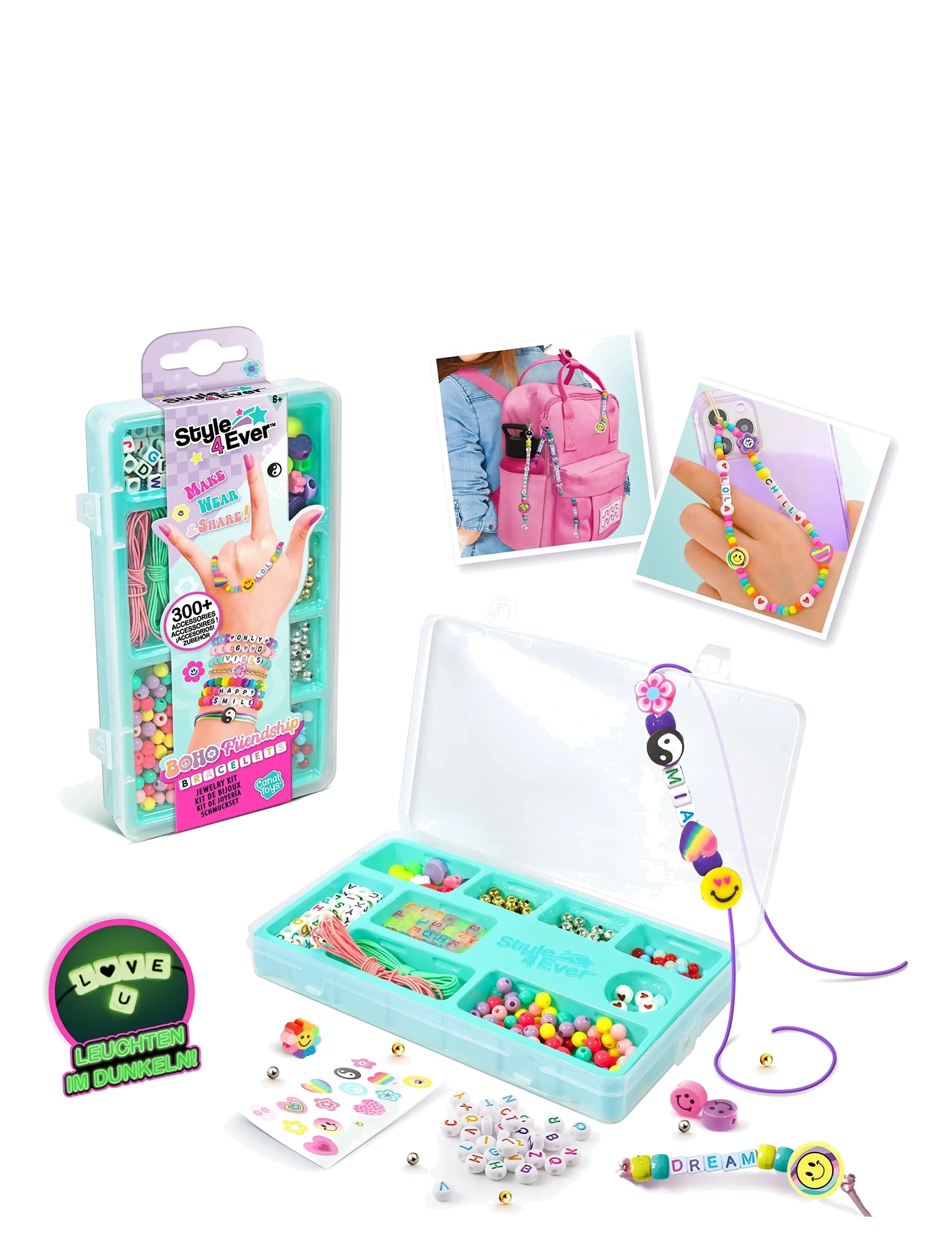 Style 4 Ever - STYLE 4EVER Mini Jewels Boho Friendship Set - smycken & accessoarer - multicolor - 3
