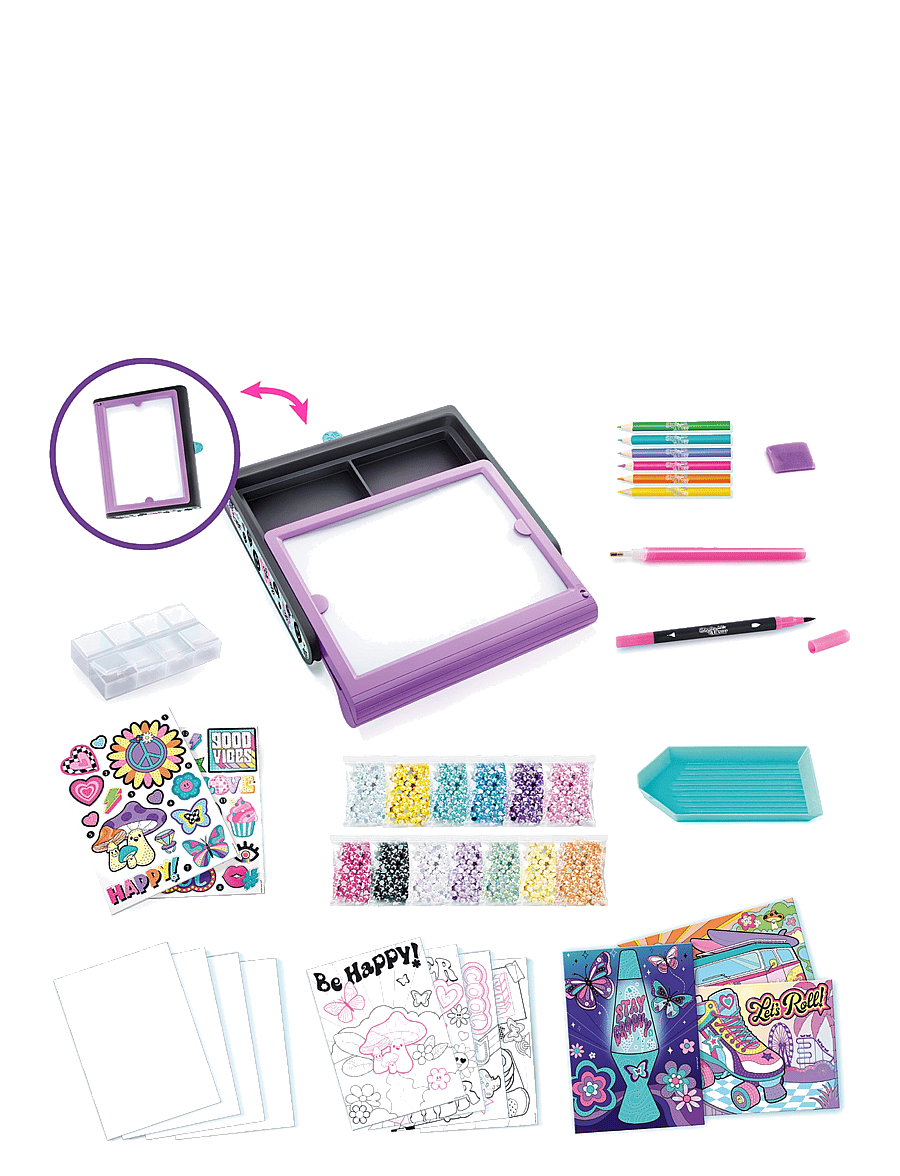 Style 4 Ever - STYLE 4 EVER Diamond Art 3in1 LED Case - kreasæt - multicolor - 2