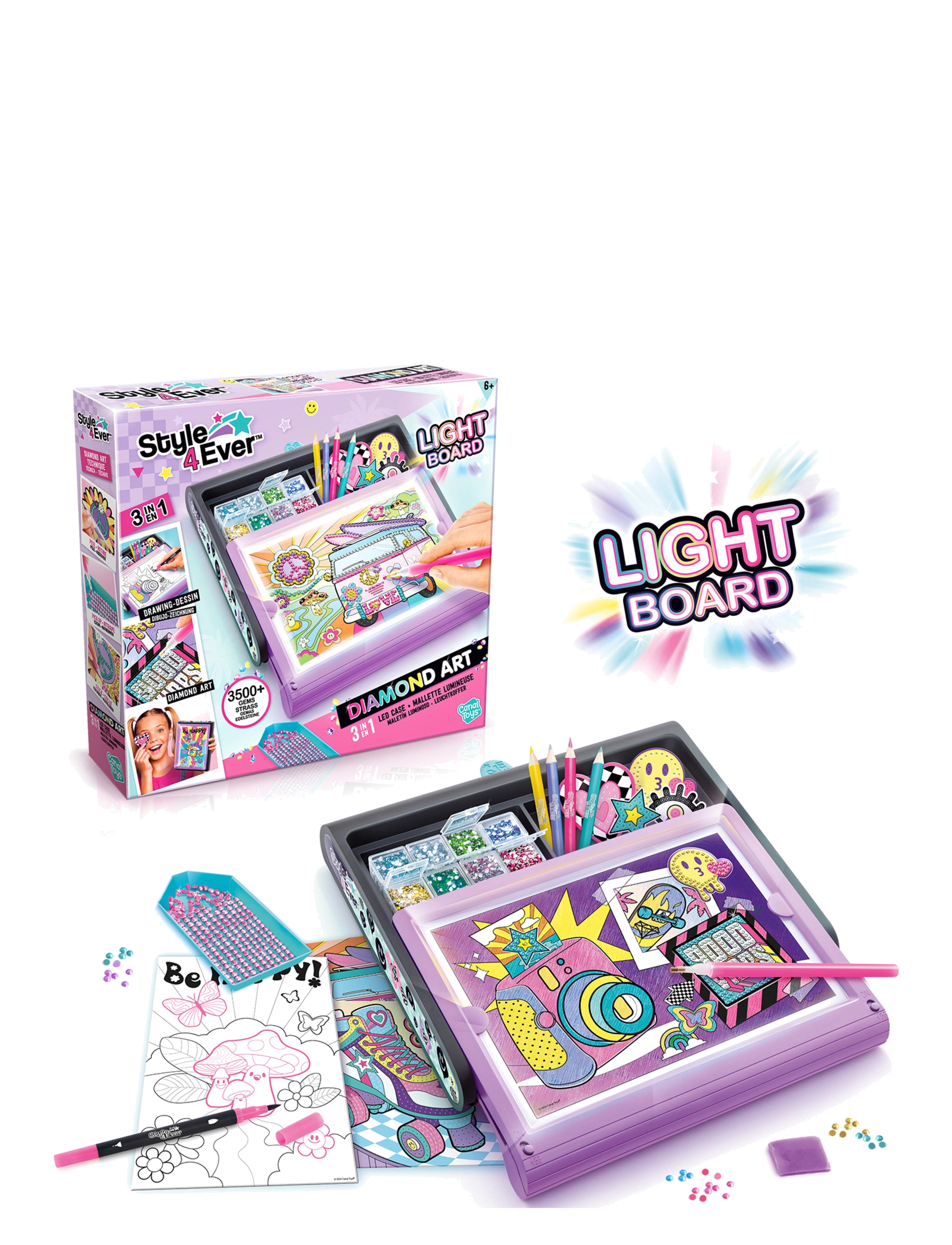 Style 4 Ever - STYLE 4 EVER Diamond Art 3in1 LED Case - multicolor - 3