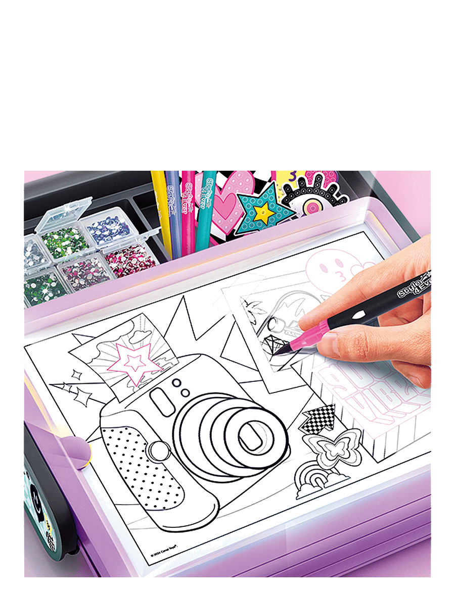 Style 4 Ever - STYLE 4 EVER Diamond Art 3in1 LED Case - kreasæt - multicolor - 5