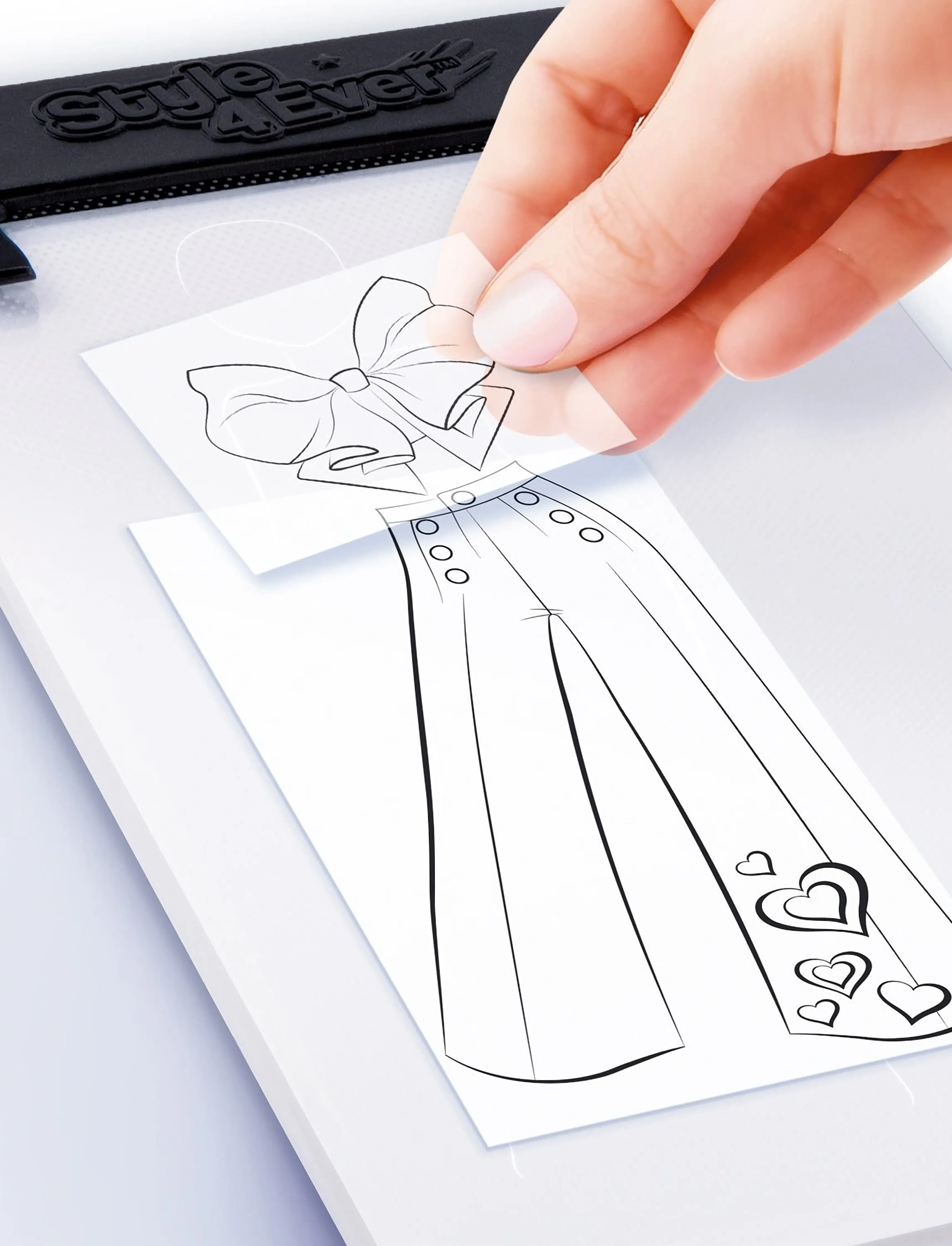 Style 4 Ever Style 4Ever Fashion Designer Light-Up Pad, One Size, Multi/patterned, Tegning > Malebøger Og Håndarbejdsbøger, Børn