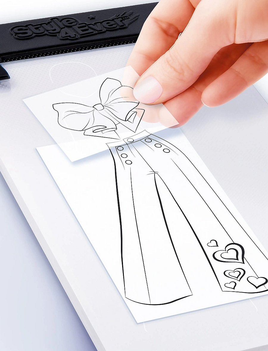Style 4 Ever - STYLE 4EVER Fashion Designer Light-up Pad - lita- og föndurbækur - multicolor - 0