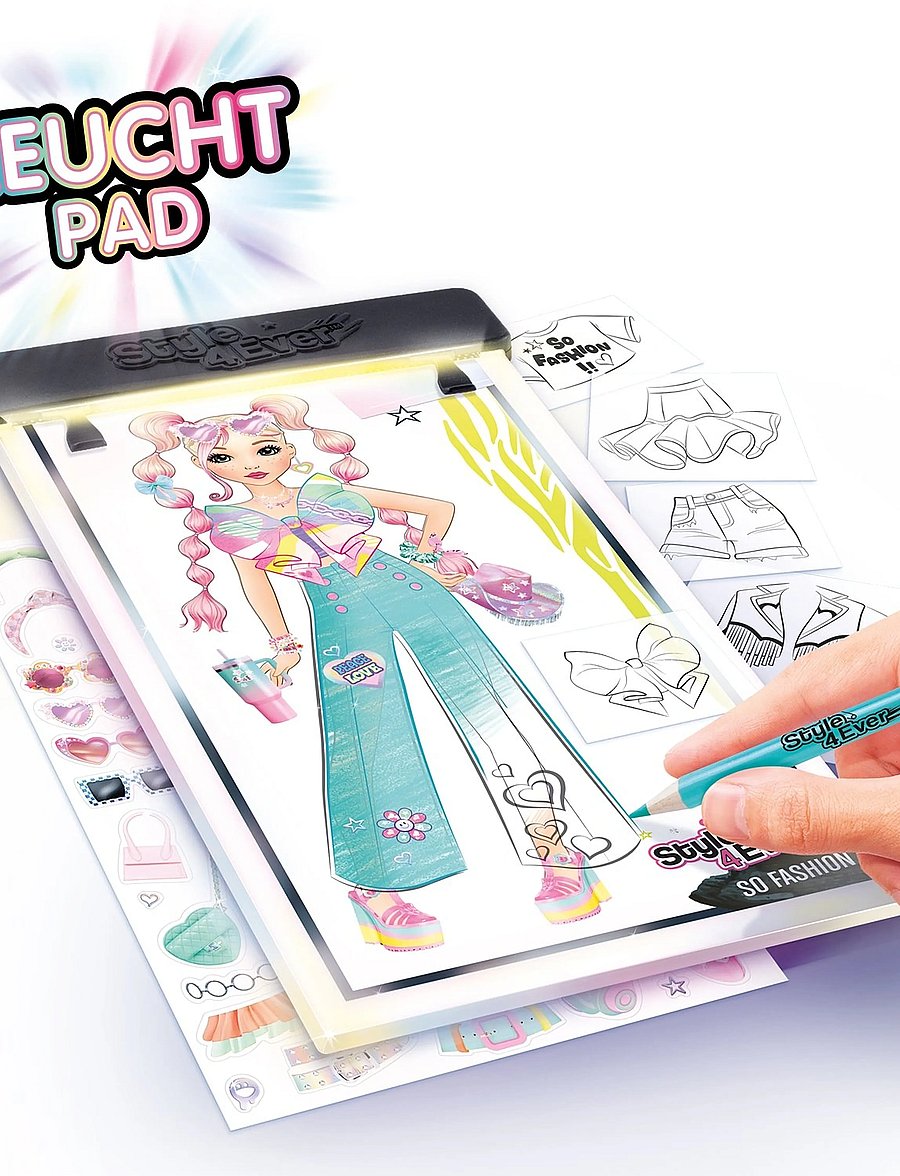 Style 4 Ever - STYLE 4EVER Fashion Designer Light-up Pad - lita- og föndurbækur - multicolor - 5