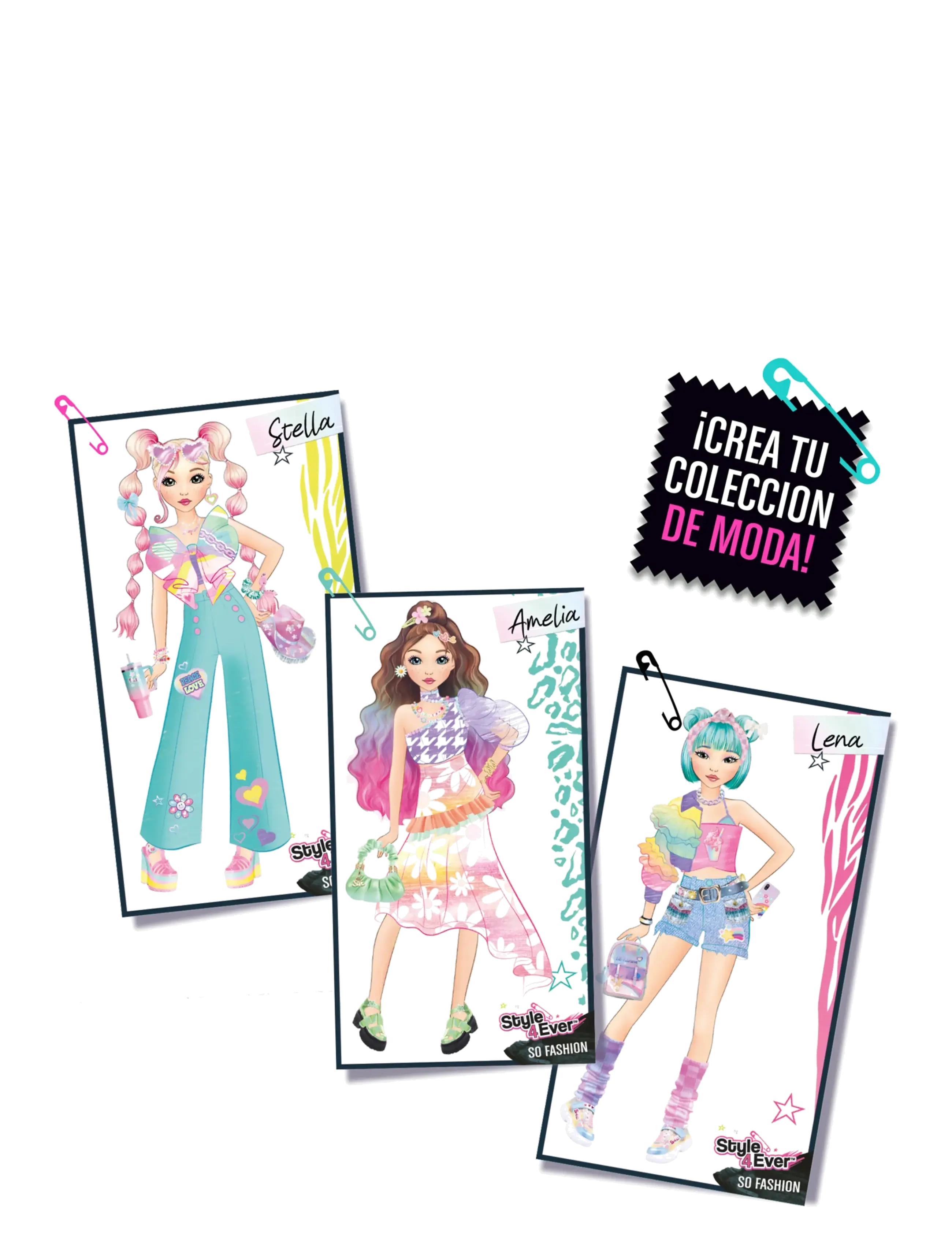 Style 4 Ever - STYLE 4EVER Fashion Designer Light-up Pad - male- & kreabøger - multicolor - 2