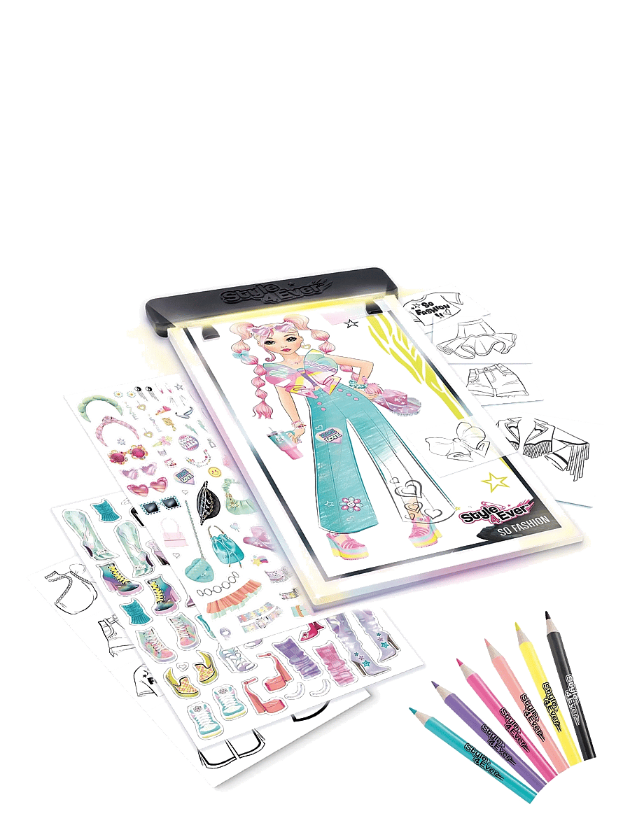 Style 4 Ever - STYLE 4EVER Fashion Designer Light-up Pad - lita- og föndurbækur - multicolor - 3