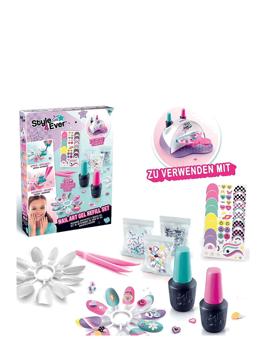 Style 4 Ever - STYLE 4EVER Nail Art Gel Refill Kit - pysselset - multicolor - 2