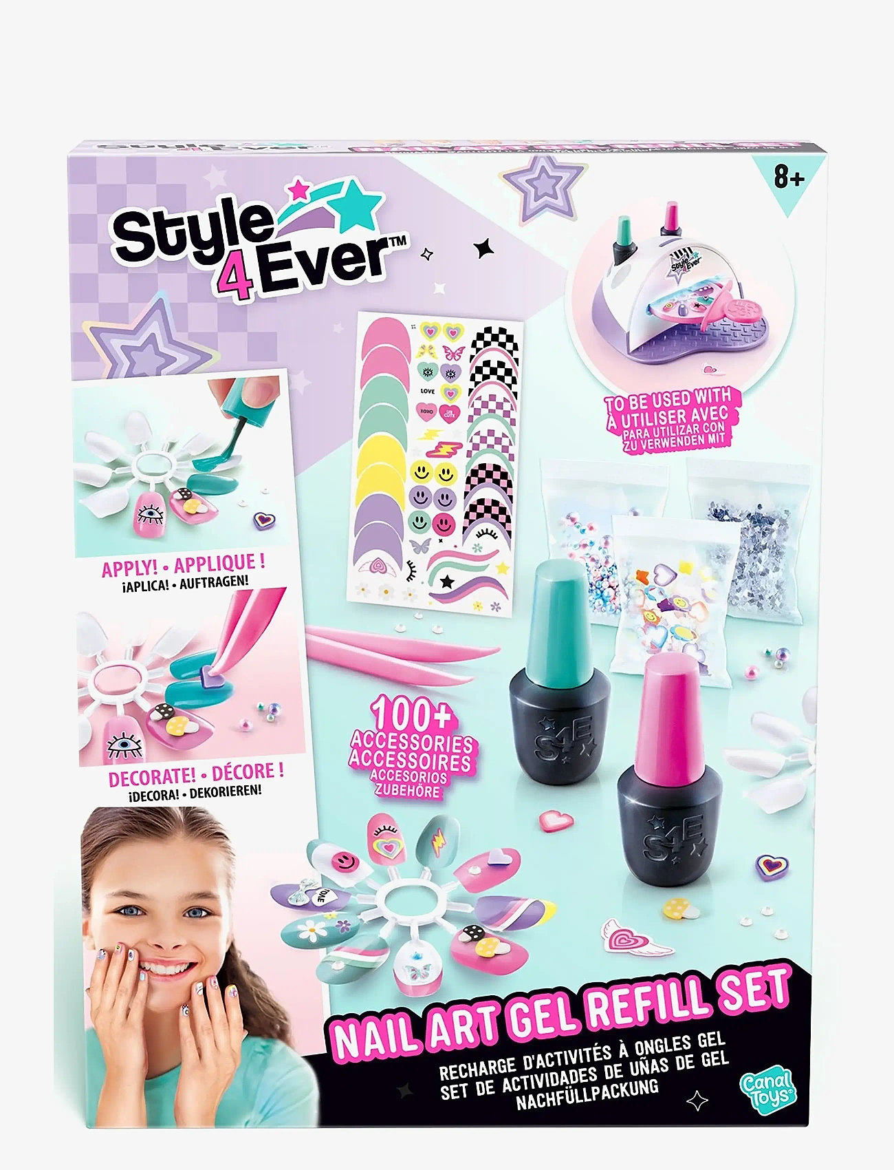 Style 4 Ever - STYLE 4EVER Nail Art Gel Refill Kit - kreasæt - multicolor - 3